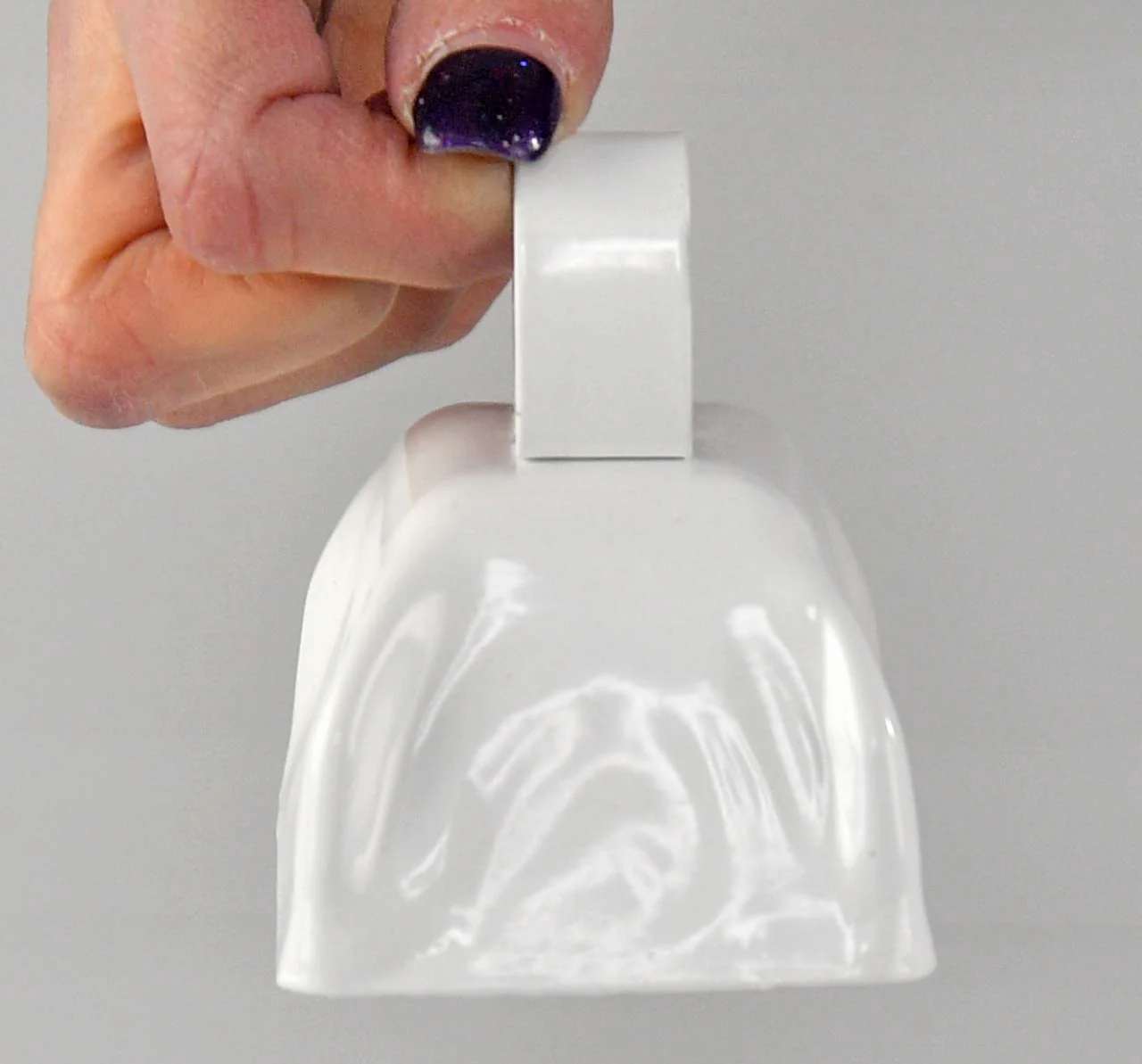 HOME-X Set of 12 Cowbells, Sporting Event Bells, Cheering Bells, Party Noise Makers, School, Reception Desk, Counter Bell, White, 3” L x 2 3/8” W x 3” H - Image 6