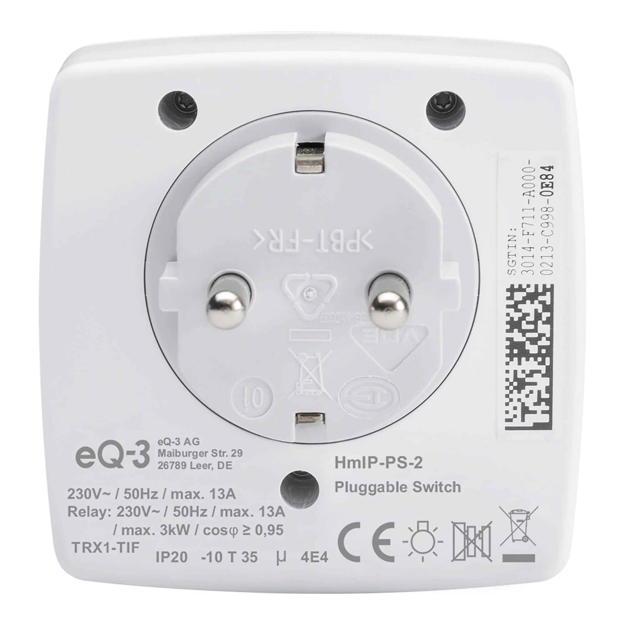 Homematic IP Smart Home Switch Socket, Digital Adapter Plug Controls Lights or Electrical Devices via the App, Alexa & Google Assistant, Energy Saving, 157338A0 Switch only - Image 3