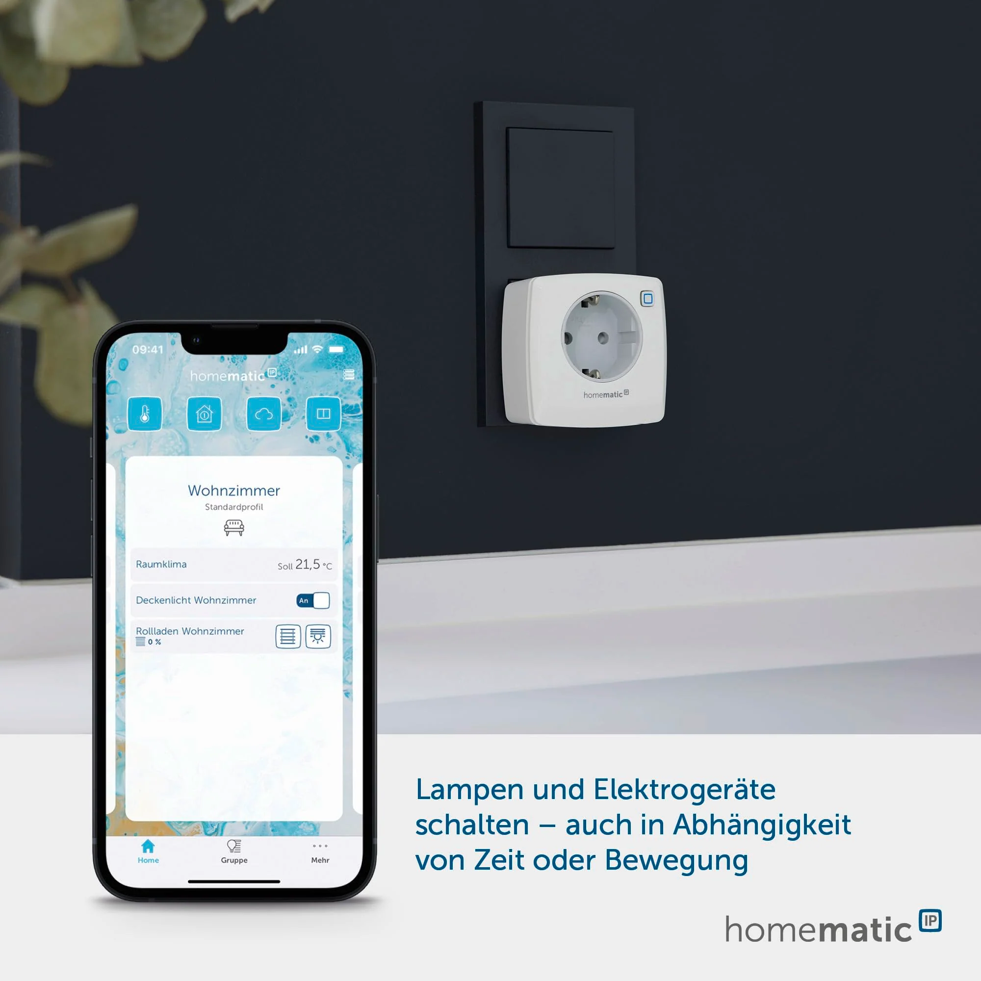 Homematic IP Smart Home Switch Socket, Digital Adapter Plug Controls Lights or Electrical Devices via the App, Alexa & Google Assistant, Energy Saving, 157338A0 Switch only - Image 5