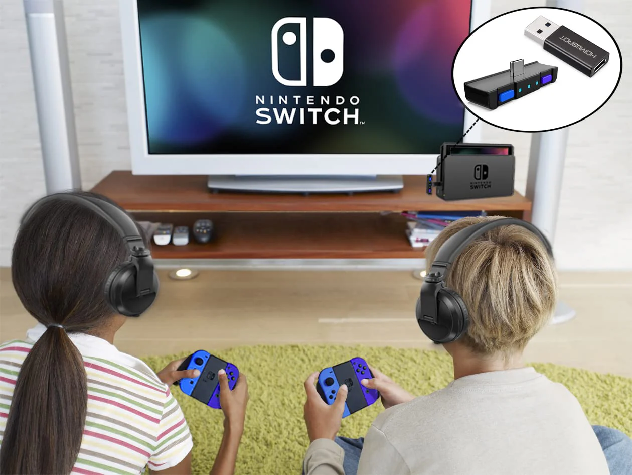 HomeSpot Bluetooth 5.0 Audio Transmitter Adapter with USB C APTX Low Latency for Nintendo Switch Compatible with AirPods PS5 Bose Sony BT Headphones The Legend of Zelda Theme Azure Blue & Ultra Violet - Image 8
