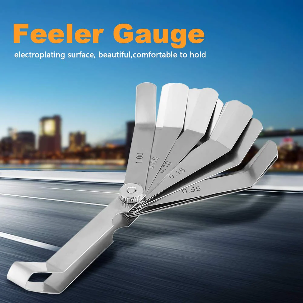 Honda Valve Adjustment Tool, Deosdum Metric Feeler Gauge Set, Stainless Steel, Curved Feeler Gauge Ruler, Welding Inspection Tool, 0.05 1.00mm Offset Feeler Gauge - Image 3