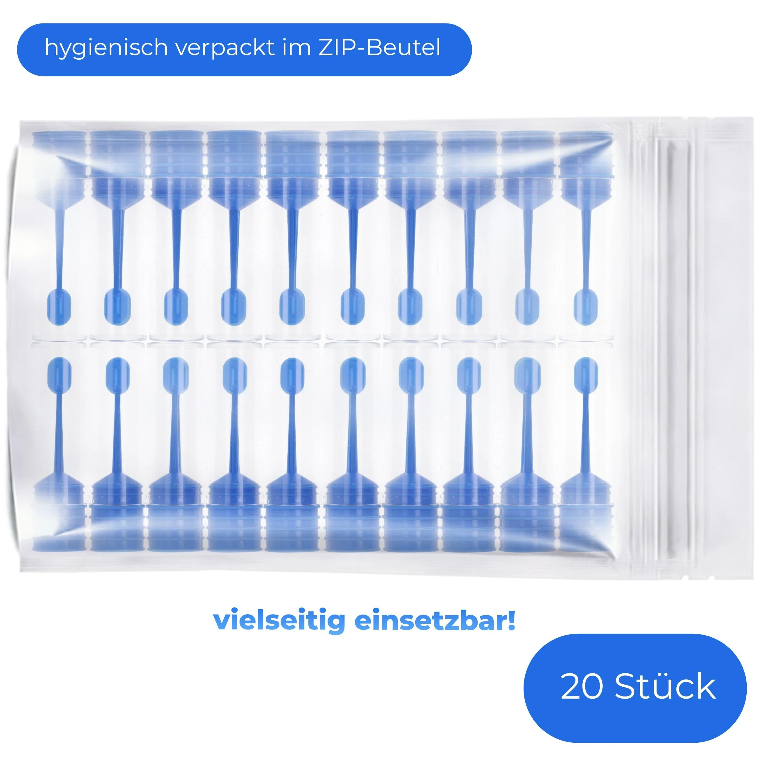 Horn Medical 20 x Examination Tubes, Chair / Waste Tubes, Sample Tube with Spoon - Image 7