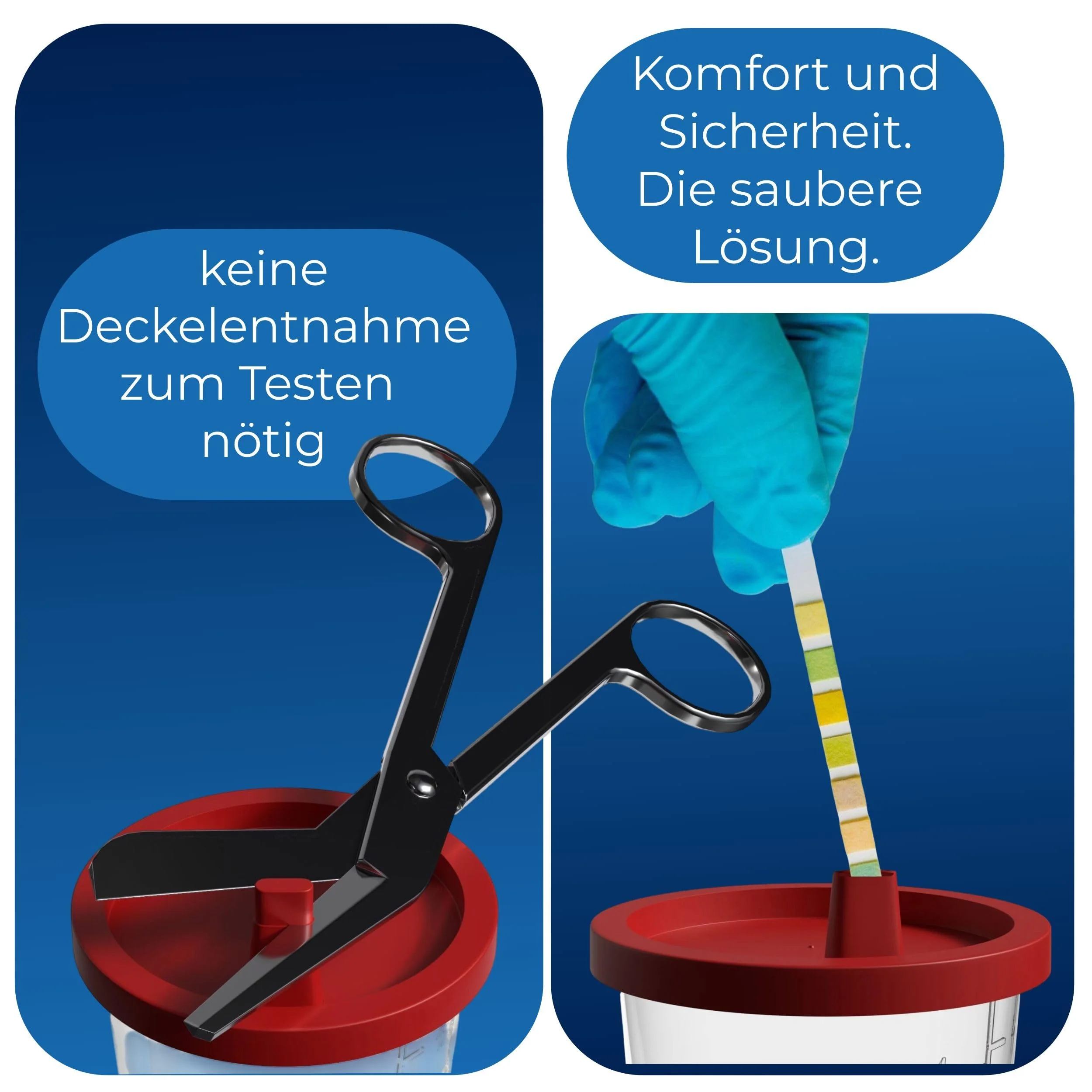 Horn Medical Urine Cup / Sample Cup with Snap Closure 150 ml Capacity, Size Chart up to 125 ml/4 oz, Can Be Written On (25) 25 - Image 4