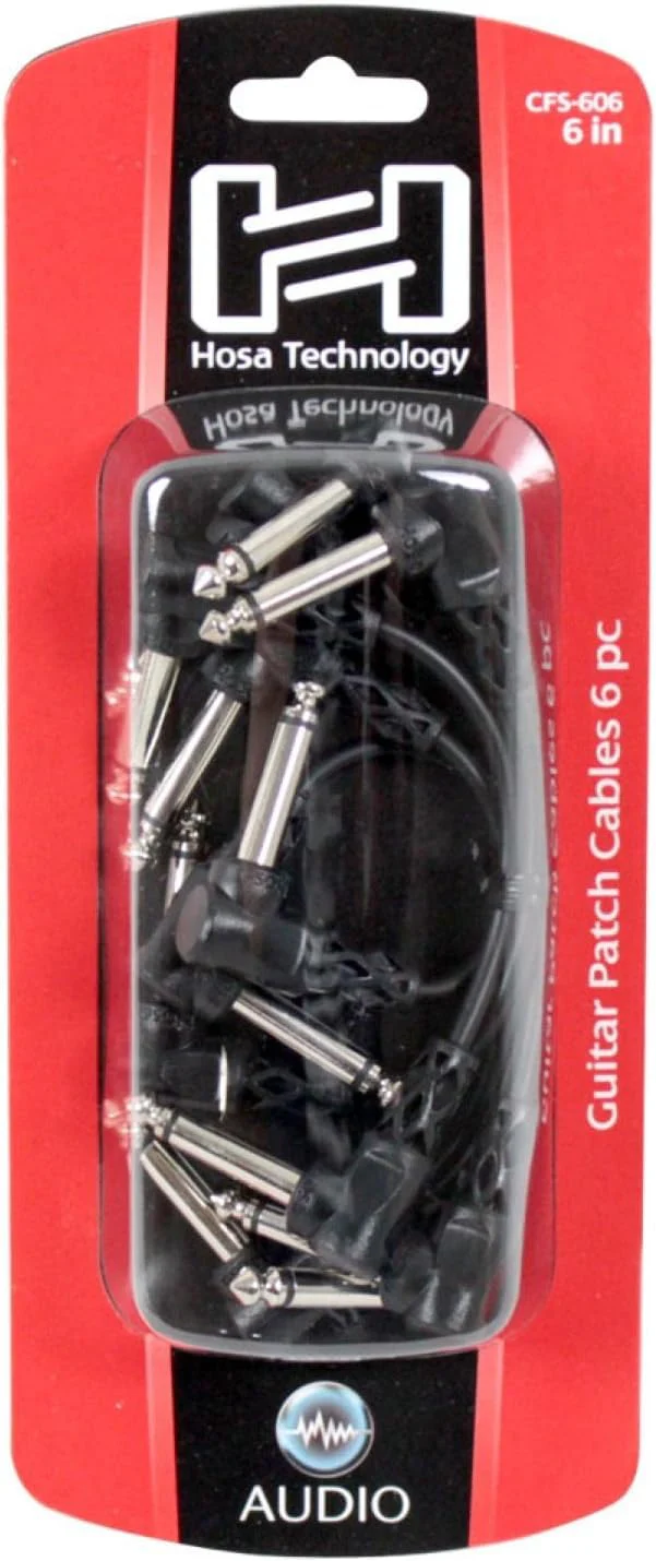 Hosa CFS-606 Molded Right-angle to Same Guitar Patch Cable, 6 Inches, 6 pieces 6 inch (6 pack) - Image 5
