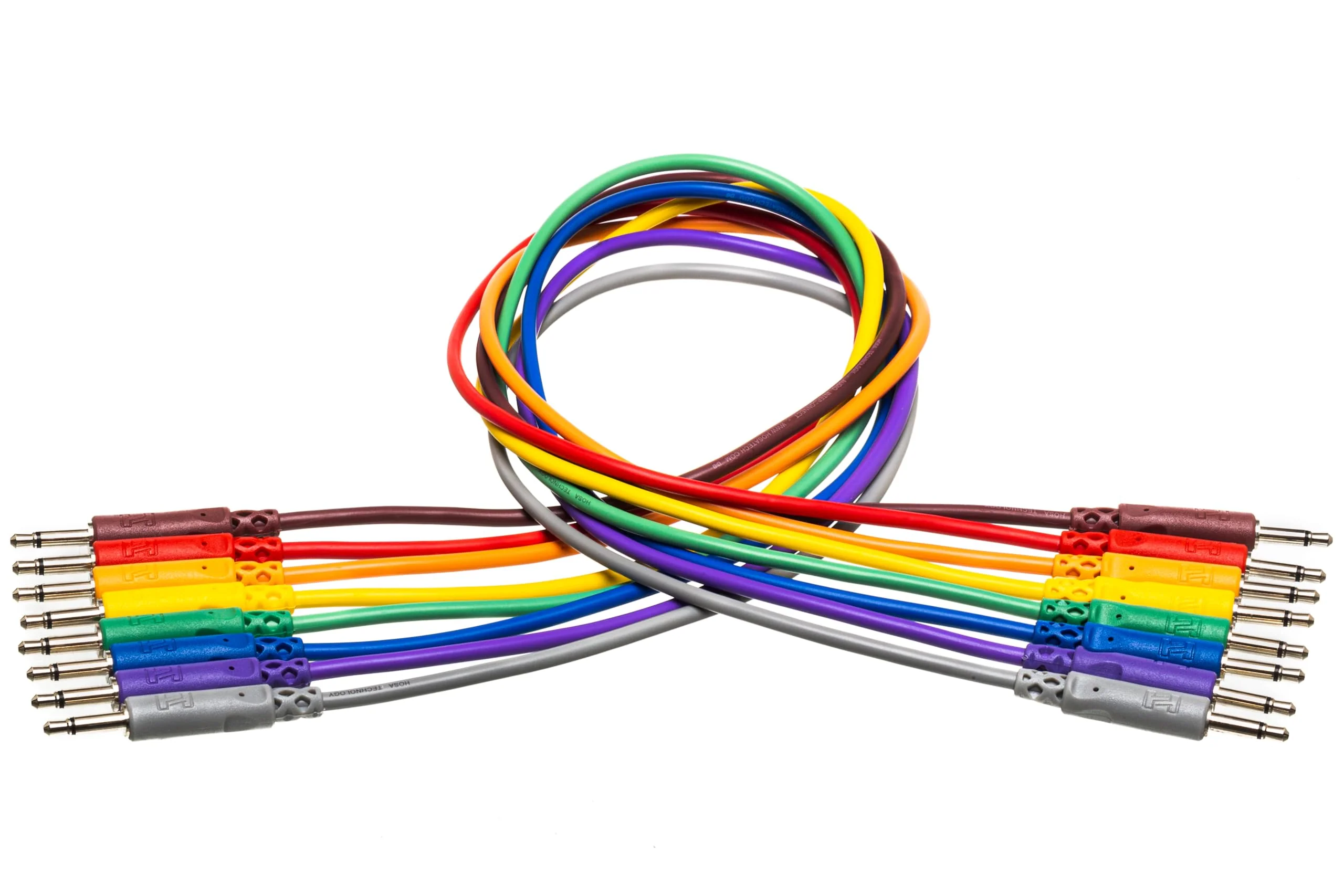 Hosa CMM-815 Unbalanced Patch Cables, 3.5 mm TS to Same, 6 Inches - Image 4