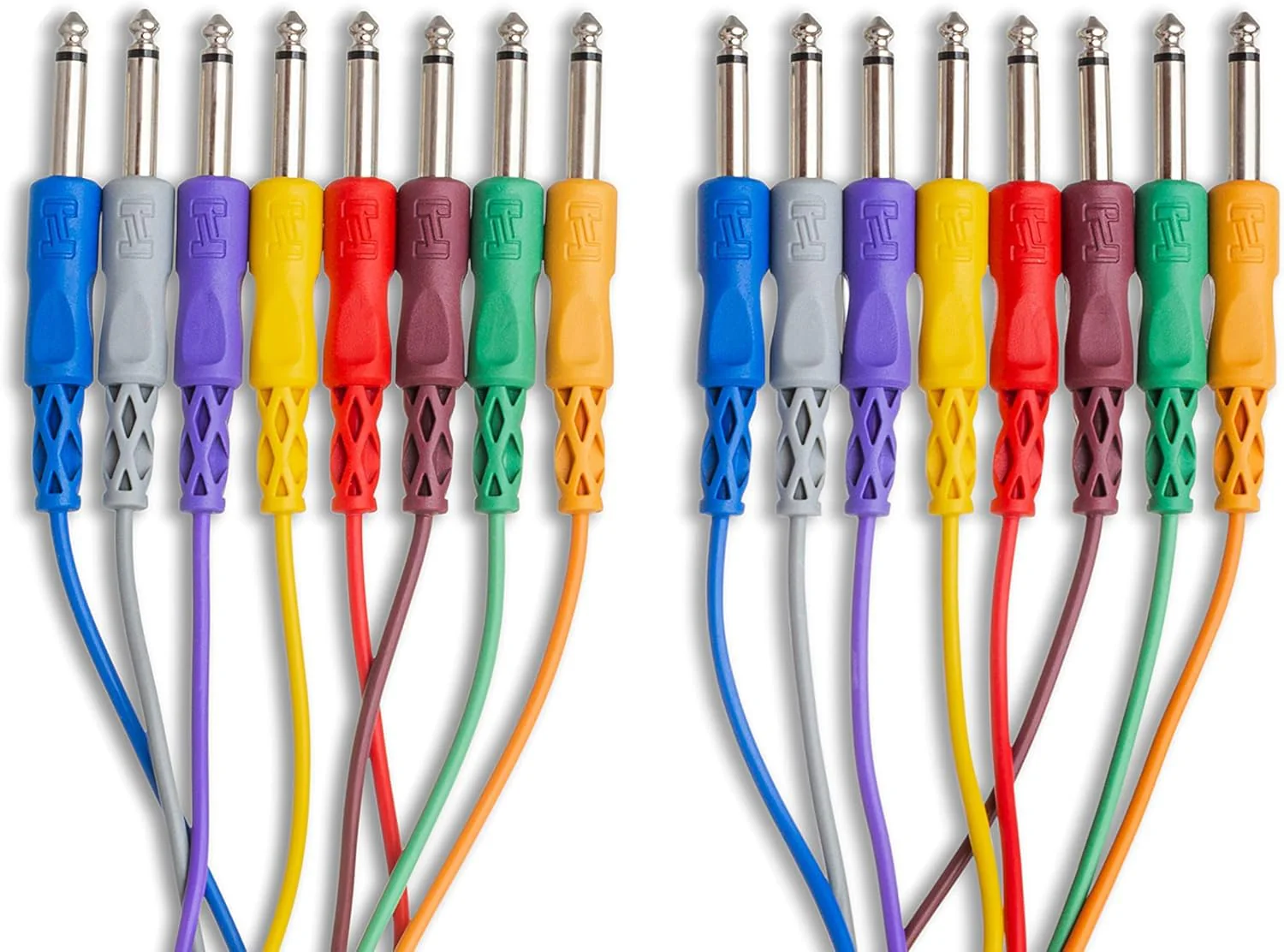 Hosa CPP-845 Unbalanced Patch Cables, 1/4 Inch TS to Same, 1.5 Feet - Image 2