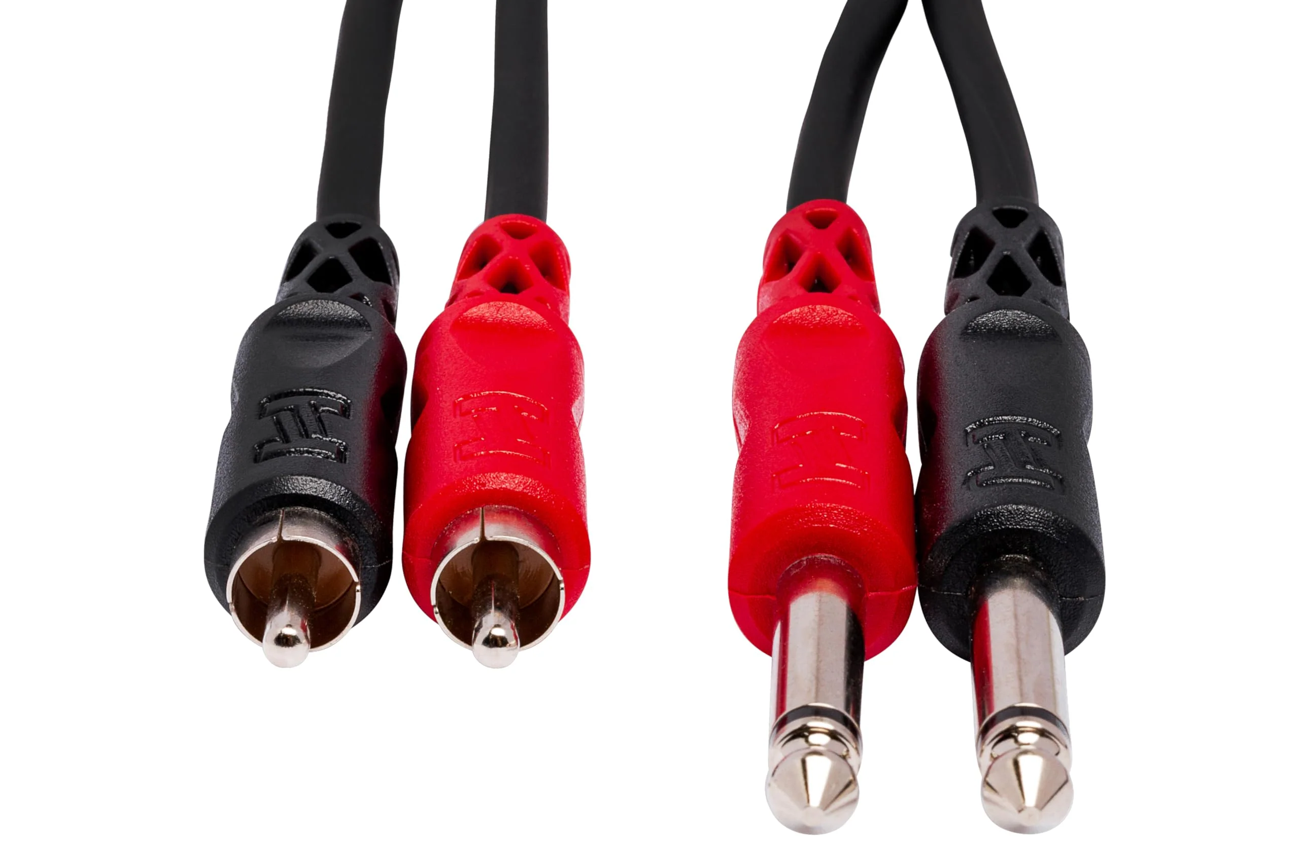 Hosa CPR-204 Stereo Interconnect, Dual 1/4 Inch TS to Dual RCA, 13 Feet 13.1 Feet Single - Image 2