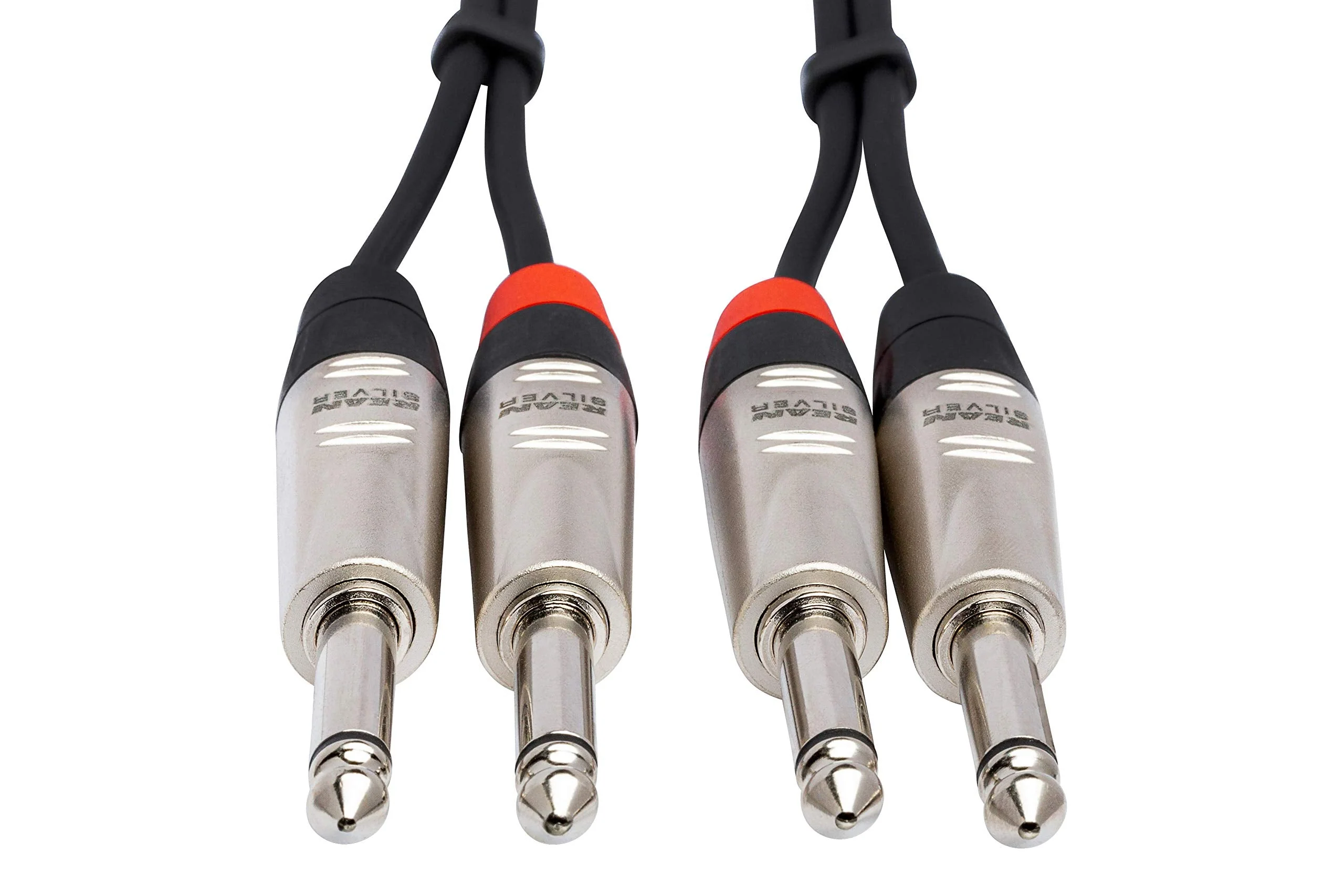 Hosa HPP-020X2 Pro Stereo Interconnect, Dual REAN 1/4" TS to Same, 20 Feet - Image 4