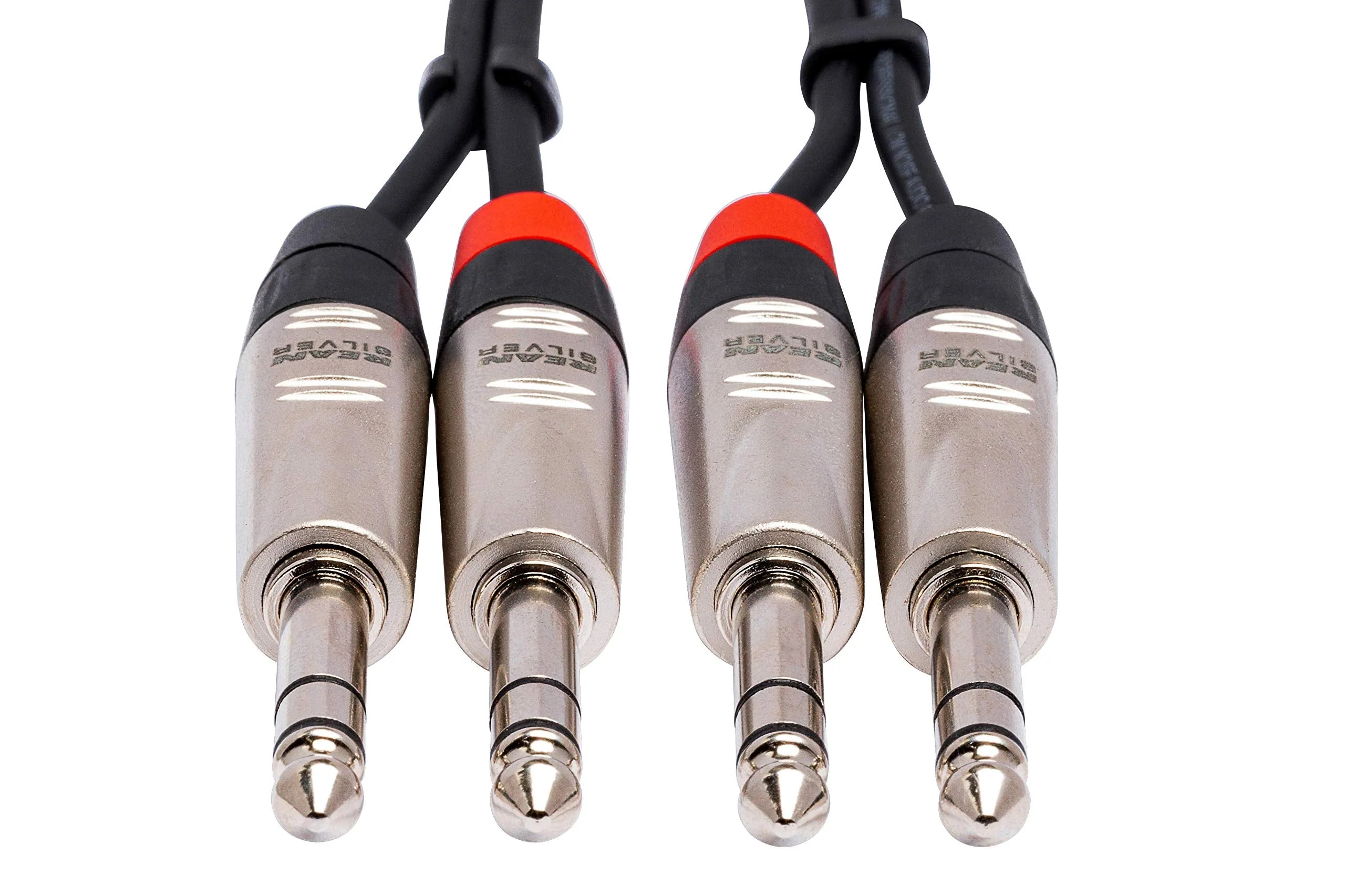 Hosa HSS-015X2 Pro Stereo Interconnect Cable - Dual REAN 1/4-inch TRS Male to Dual REAN 1/4-inch TRS Male - 15 foot - Image 4