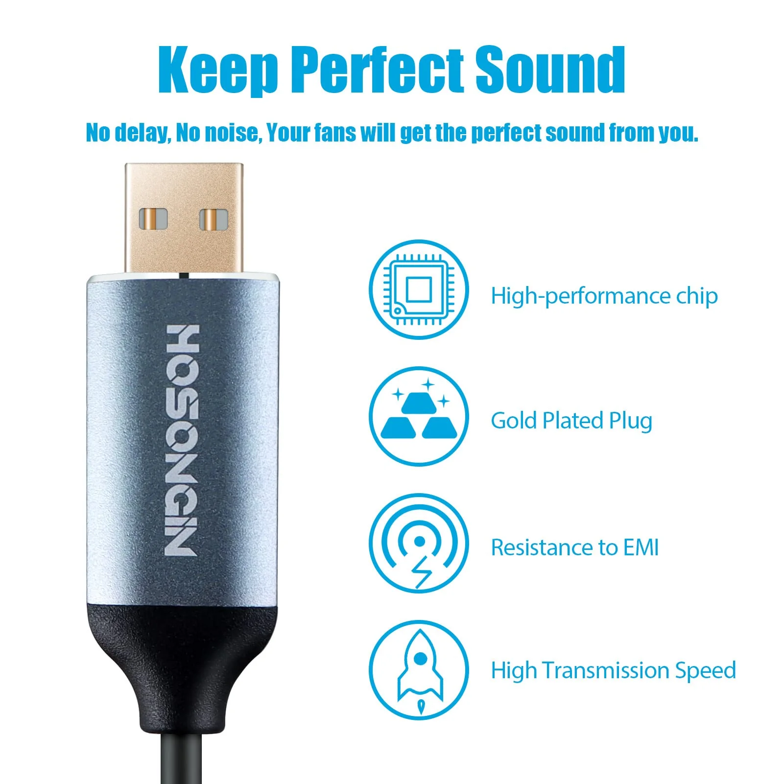 HOSONGIN MIDI to USB Cable 6 Feet, USB to 5-PIN MIDI Interface Adapter Connecting with Keyboard Synthesizer Drum for Editing Recording 5PIN-MIDI to USB - Image 5