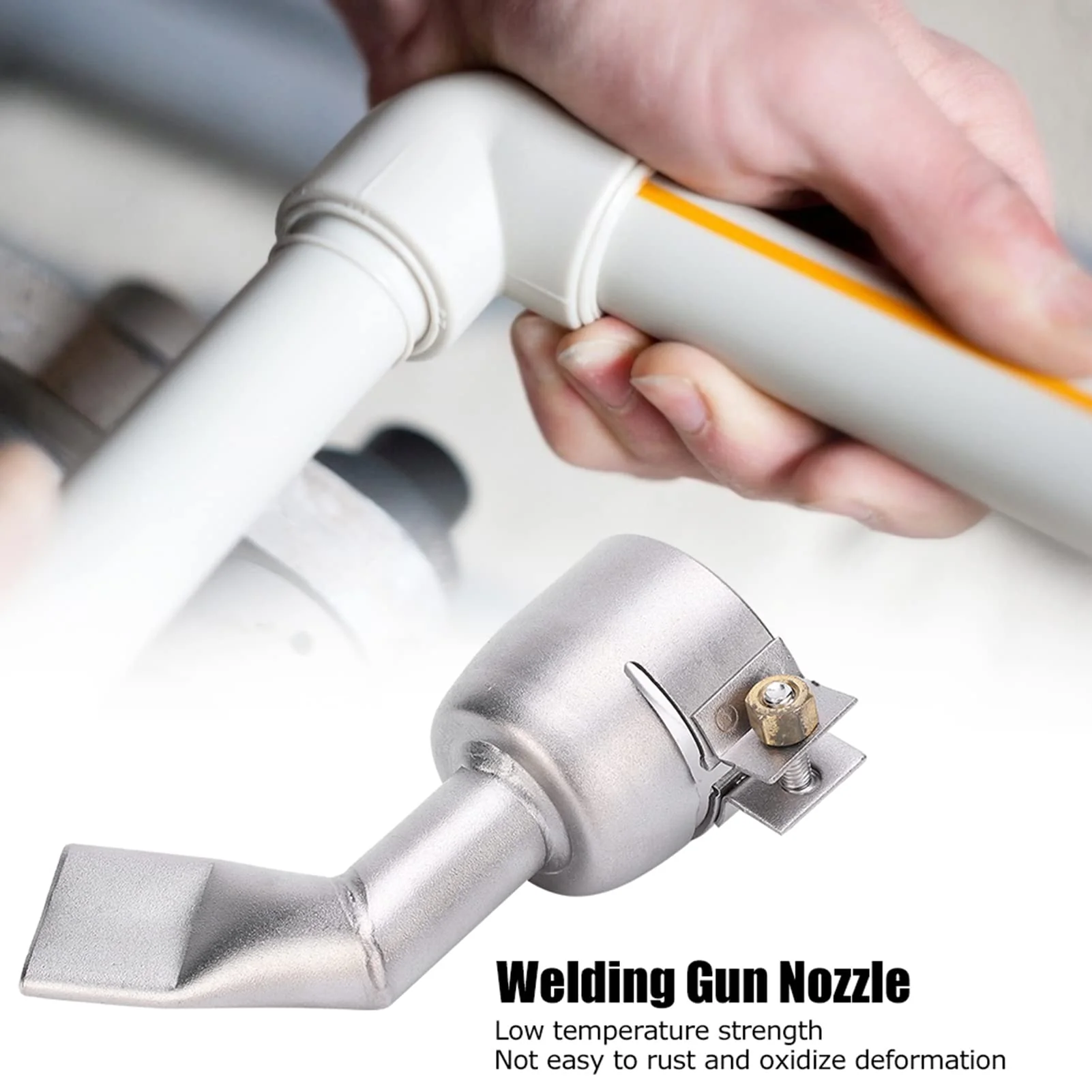 Hot Air Gun, Leister Nozzles, Welding Gun Nozzle 120 Pack of 2 Grade Leister Tools Boquilla Para Soldar Tpo Tips Puntas Heat Guns De 40 Milímetros Soldadora Hot Air Weld Plastic Welder Angled For - Image 2