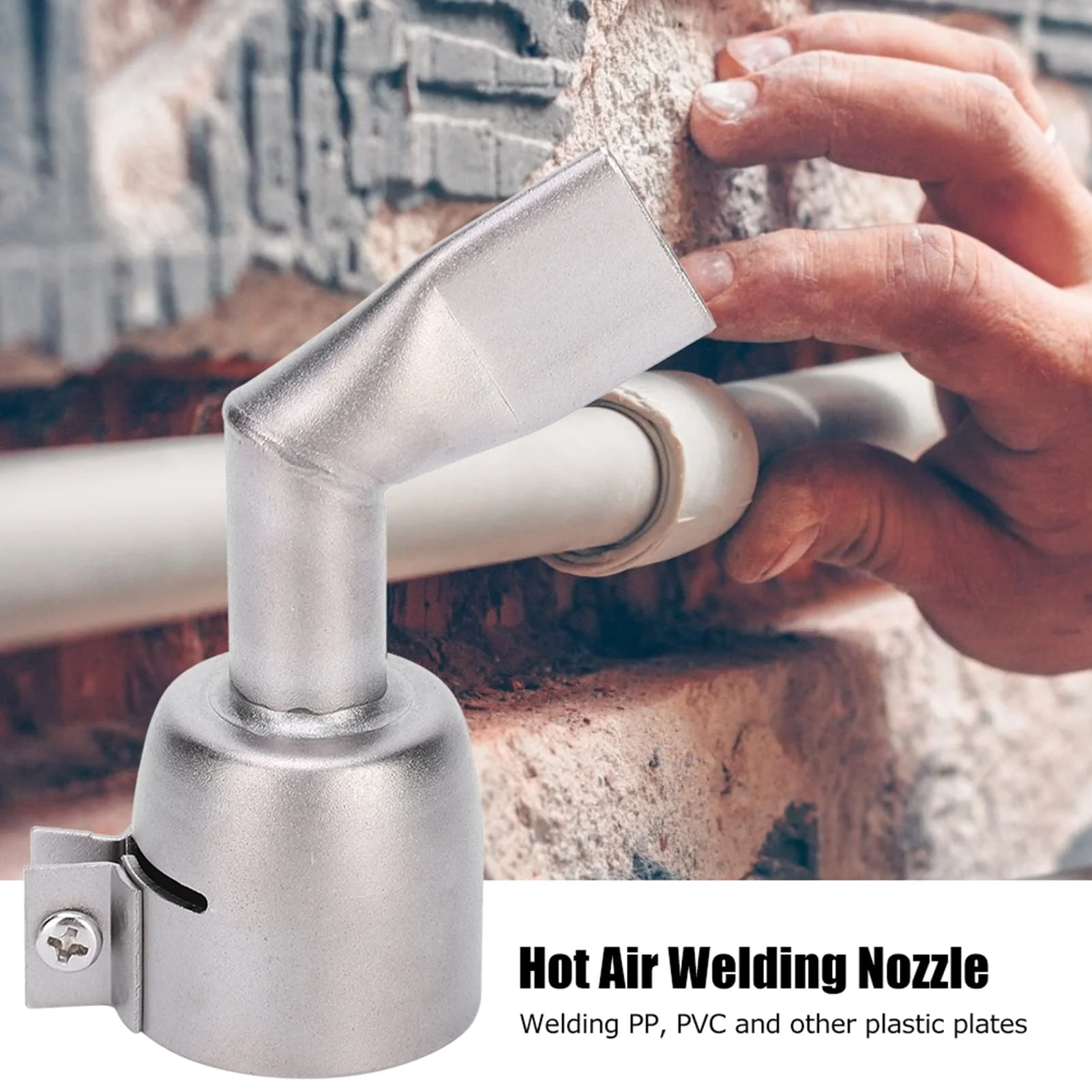 Hot Air Gun, Leister Nozzles, Welding Gun Nozzle 120 Pack of 2 Grade Leister Tools Boquilla Para Soldar Tpo Tips Puntas Heat Guns De 40 Milímetros Soldadora Hot Air Weld Plastic Welder Angled For - Image 3