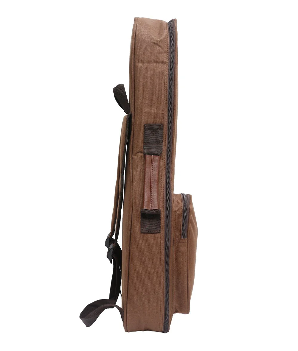 HOT SEAL 10MM Leather Handles Thick Durable Colorful Ukulele Case Bag with Storage (23/24in, Light blue) 23/24in - Image 3