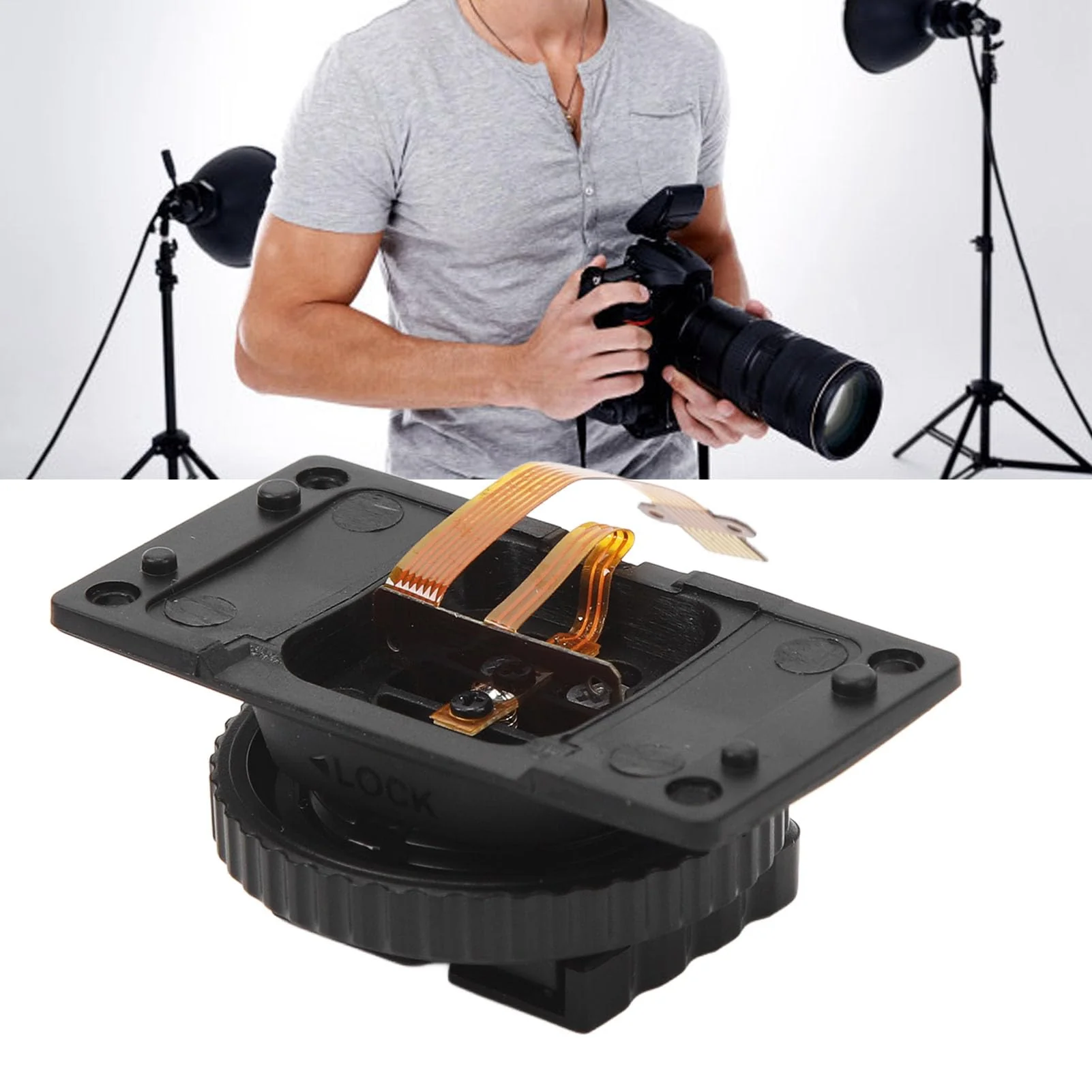 Hot Shoe Mount Foot for Godox TT350S, Flash Repair Parts, Flash Hot Shoe Replacement - Image 8
