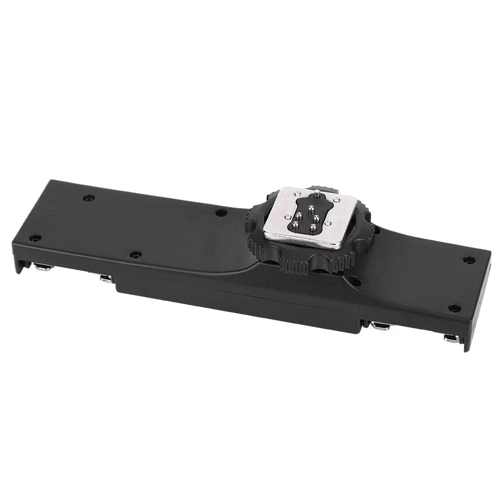 Hot Shoe Splitter, Hot Shoe Flash Light Bracket Ultralight Hot Shoe Extension Bar Mount Hot Shoe Mount Plate Adapter for SLR Camera Camcorder (for SLR (for - Image 2