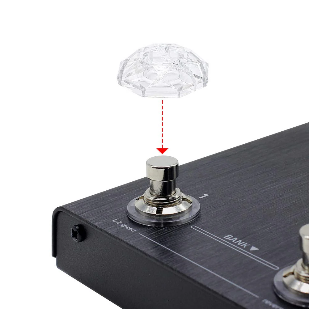 Hotone Karat Cap Transparent Footswitch Cover Switch Protector Stomp Knob Pedal Top - Image 2