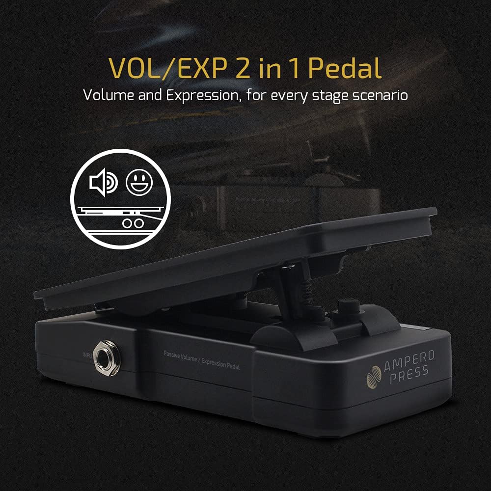 HOTONE Volume Expression 2 in 1 Guitar Effects Pedal Passive EXP Ampero Press Guitar Pedal(Included 1 PCS Additional 15 CM TS Cable) Ampero Press 2 in 1 - Image 2