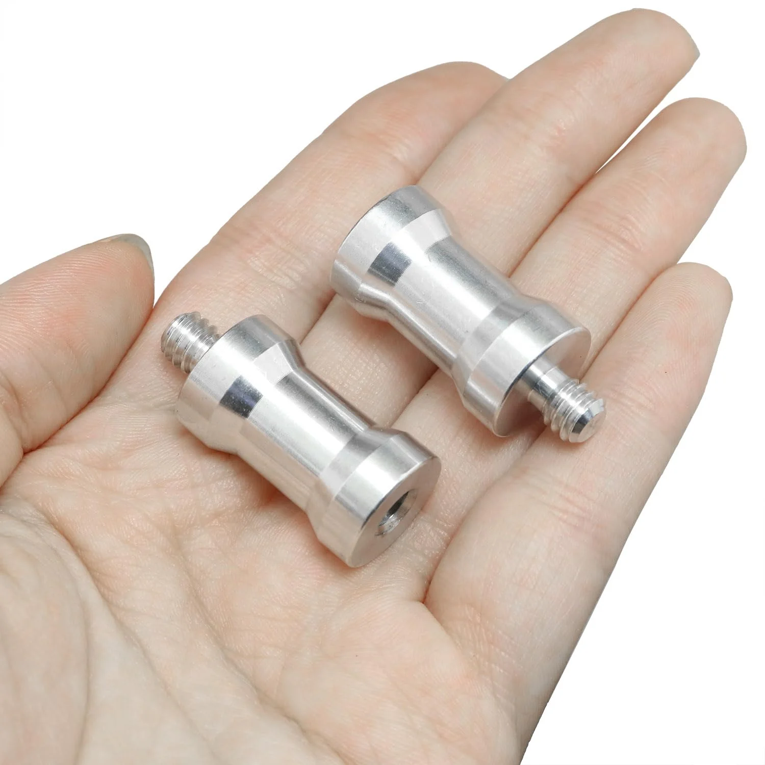 Hotshoe/Coldshoe Adapter LUORNG 2PCS 1/4Inch Female to 1/4Inch Male Convertor Threaded Screw Adapter Spigot for Studio Light Stand, Hotshoe/Coldshoe Adapter Ball Head Flash Trigger Receiver - Image 2