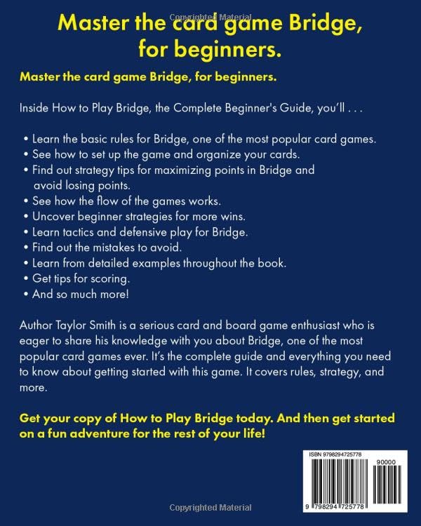 How to Play Bridge, the Complete Beginner's Guide: Master Rules, Strategy and Flow of Play for this Card Game, Large Print Edition (Learn to Play Card Games, Larger Text Versions) - Image 2