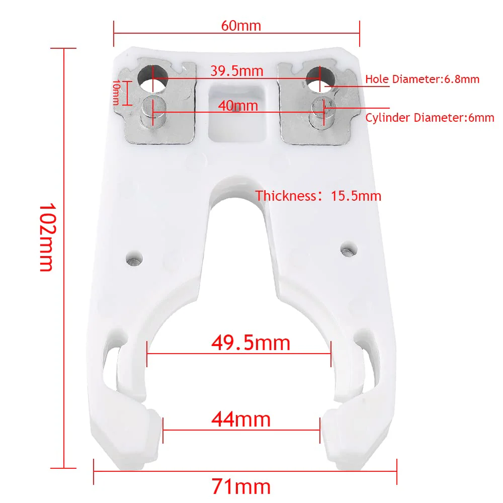 HOZLY 5pcs/lot ISO30 Tool Holder Clamp Iron + ABS Flame Resistant Rubber Claw 5 - Image 2