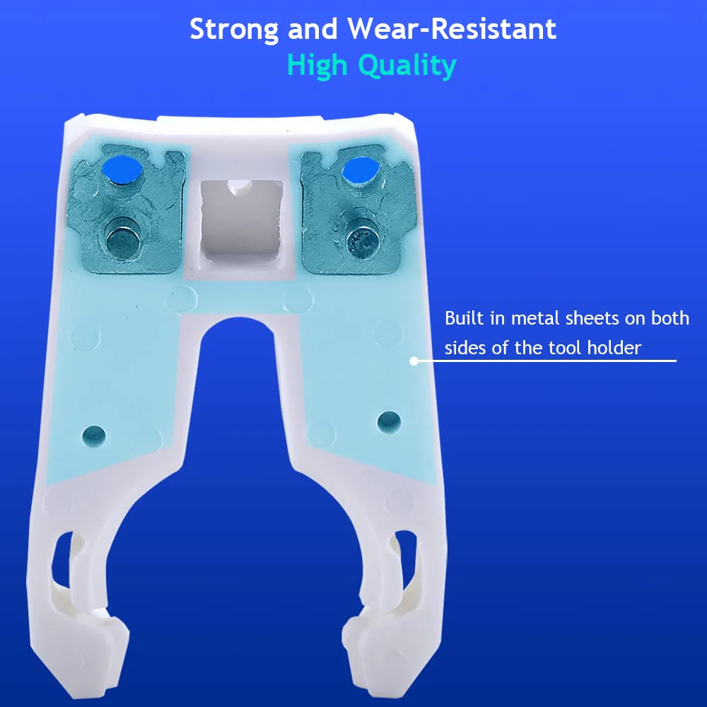 HOZLY 5pcs/lot ISO30 Tool Holder Clamp Iron + ABS Flame Resistant Rubber Claw 5 - Image 4