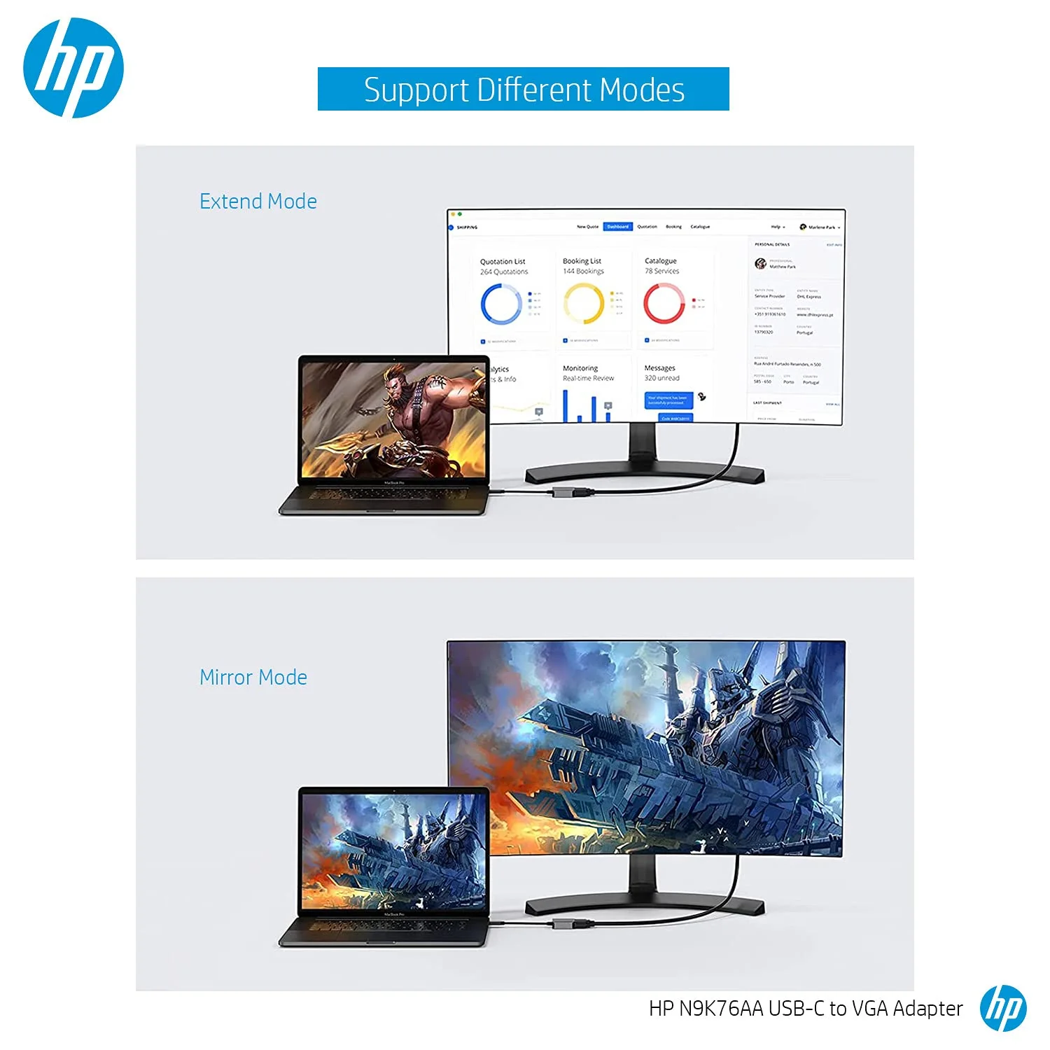 HP USB-C to VGA Adapter - Image 4