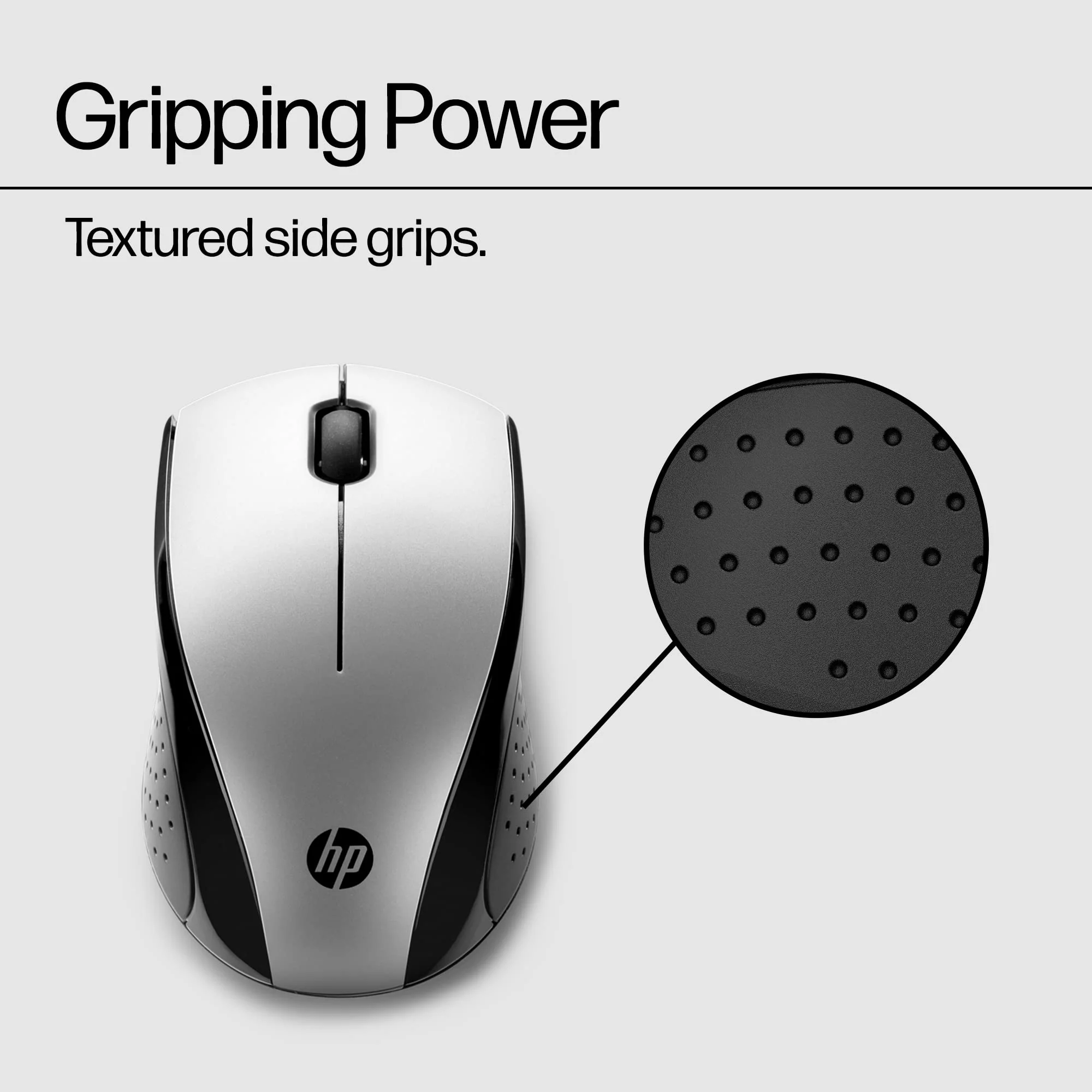 HP X3000 G3 Wireless Mouse Silver, up to 15-Month Battery,Scroll Wheel, Side Grips for Control, Travel-Friendly, Blue LED, Powerful 1600 DPI Optical Sensor, Win XP,8, 11 Compatible (683N9AA#ABL) New Version - Image 5