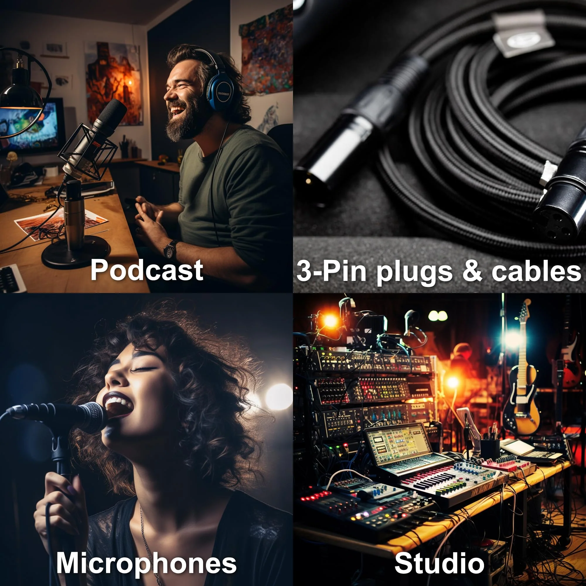 HQRP 4-Pack 3-Pin XLR Angle Adapter Dual Male & Female with 4 Adjustable Angle Positions Right Left and 90 Degree, Compatible with Mixers That Interfere with Other Applications, 3-Pin Connector - Image 7