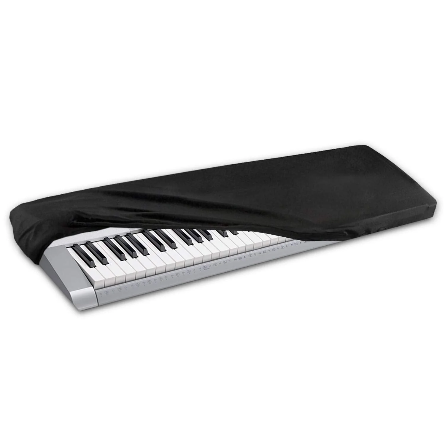 HQRP Elastic Dust Cover w/Bag compatible with Casio LK-265 LK265 LK-280 LK280 WK-6600 WK6600 WK-7600 WK7600 WK-245 WK245 Electronic Keyboards Digital Pianos - Image 2