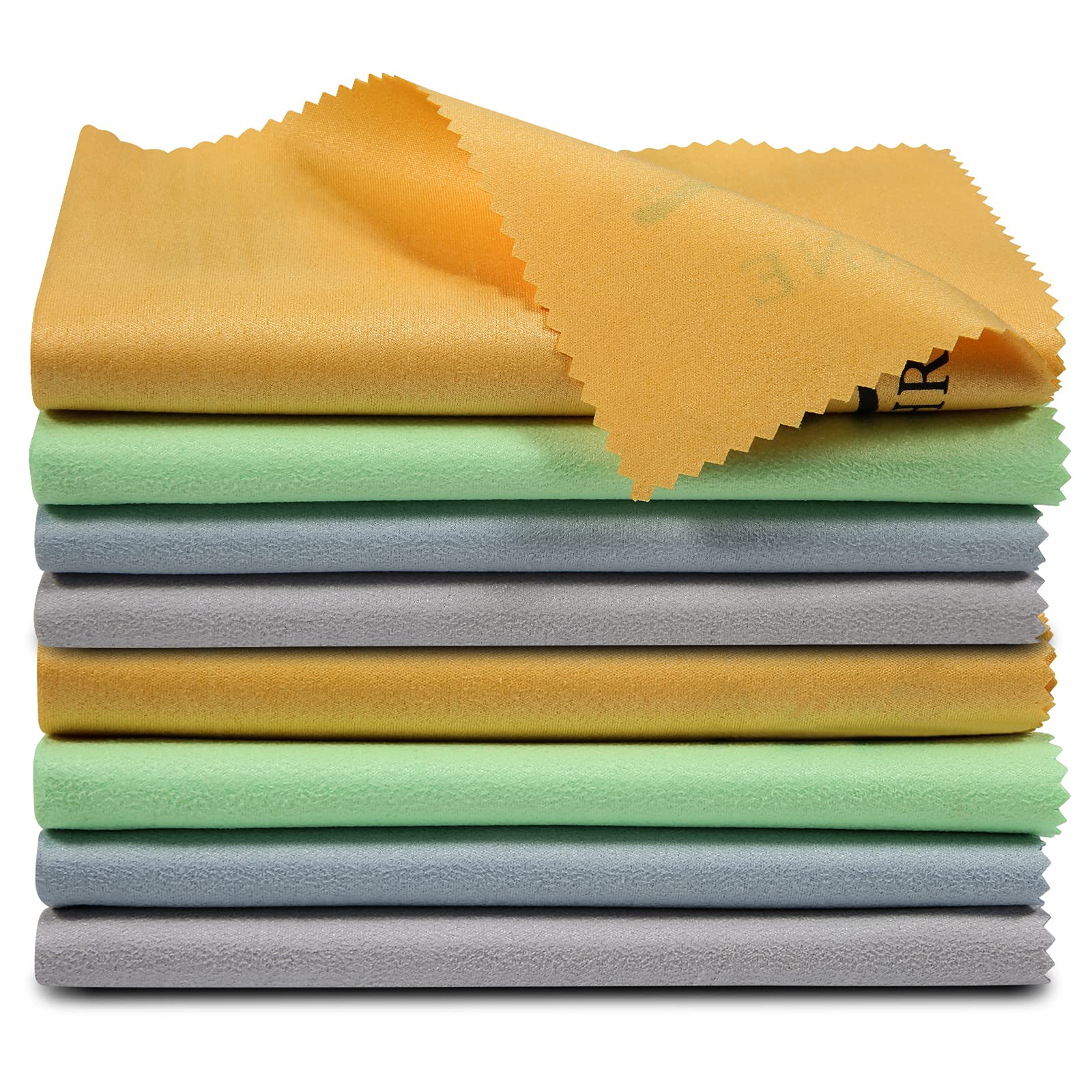 Hricane Guitar Cloths Ultrafine fiber suede (8-Pack 12"x12") Plush Polishing Cloths for Musical Instruments Premium Polishing & Cleaning Cloths for Guitar Violin Piano Clarinet Trumpet Sax Universal 8 Pack - Image 9