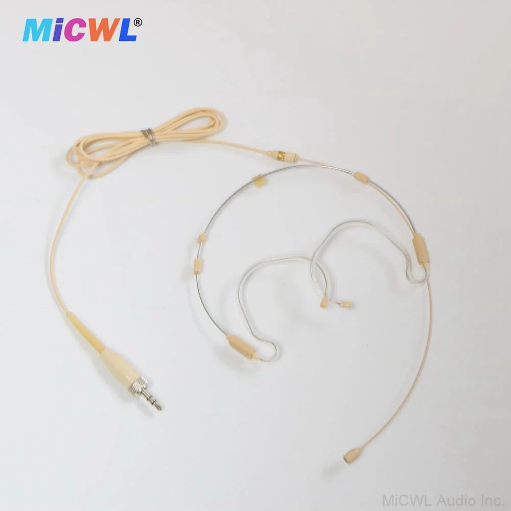 HSP6000 Foldable Headset HeadMic Microphone for Sennheiser G2 G3 G4 BeltPack Wireless 3.5mm Stereo Lock Detachable Dual Ear Hook - Image 3