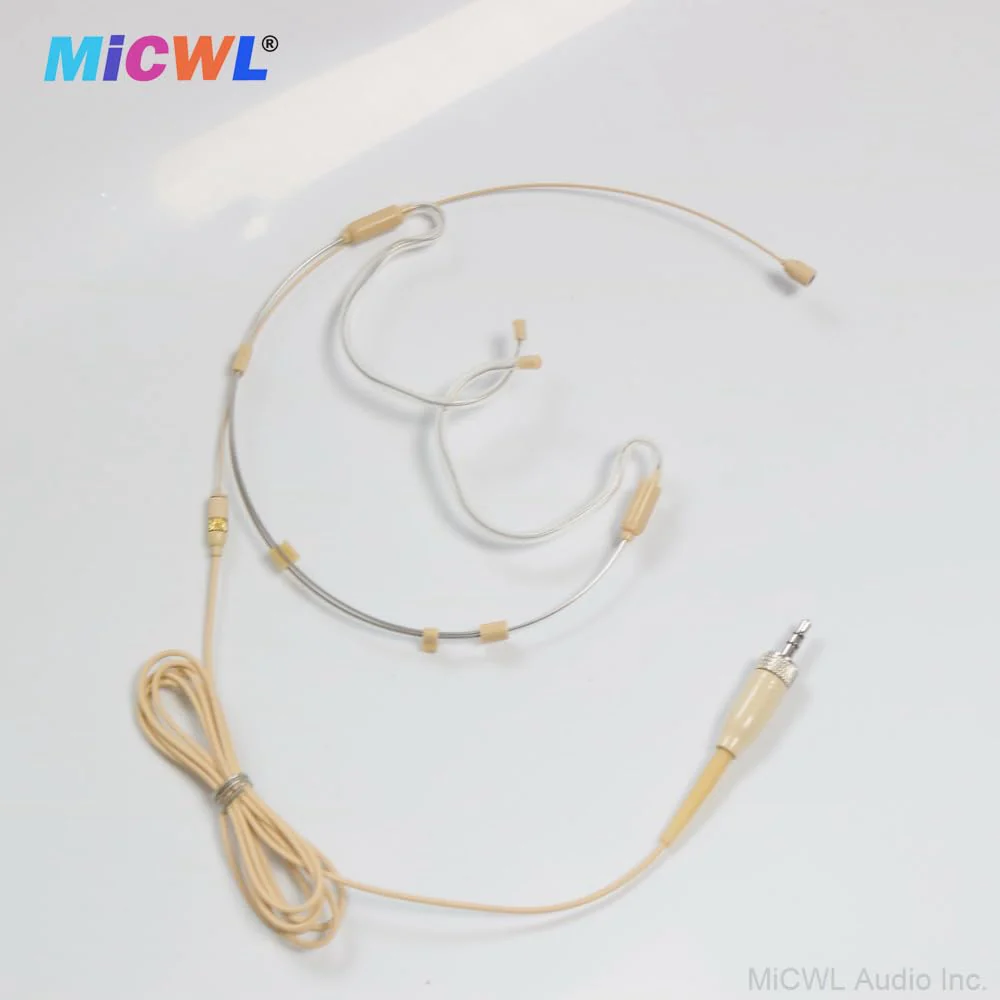 HSP6000 Foldable Headset HeadMic Microphone for Sennheiser G2 G3 G4 BeltPack Wireless 3.5mm Stereo Lock Detachable Dual Ear Hook - Image 4