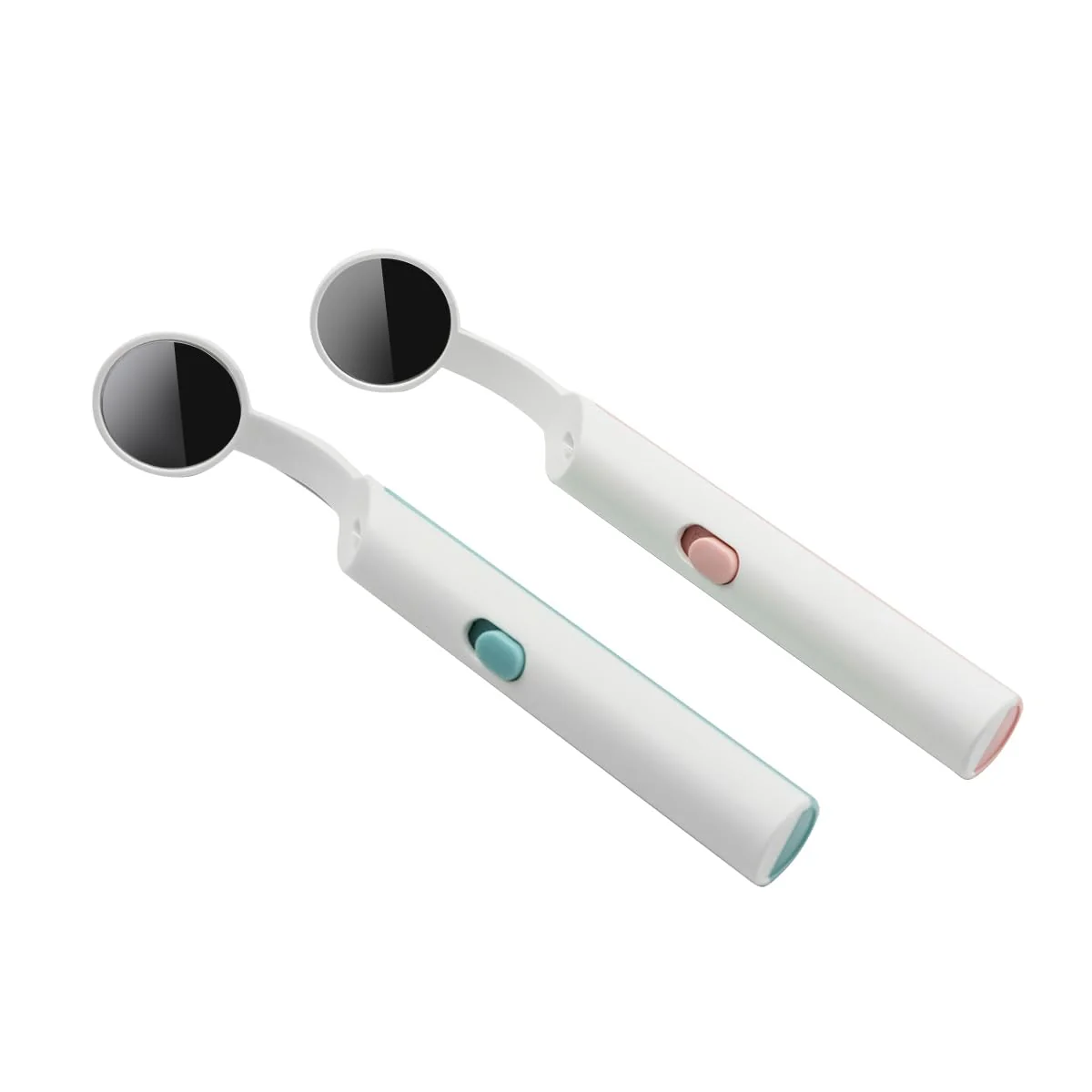 Hsthe Sea 2 Piece Dental Mirror with LED Light, Anti-Fog Mouth Mirror for Oral Care