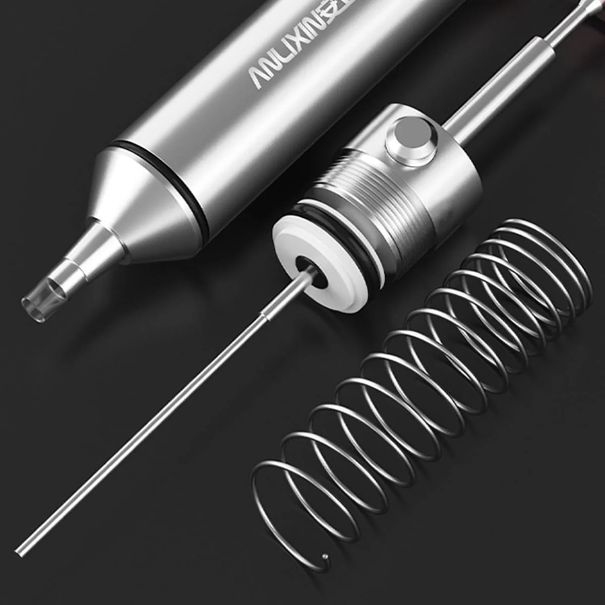 Hsthe Sea All Metal Vacuum Soldering Suction Desoldering Pump, High Suction Power, High Temperature Resistance, Perfect Desoldering Tool for Soldering Removal - Image 2