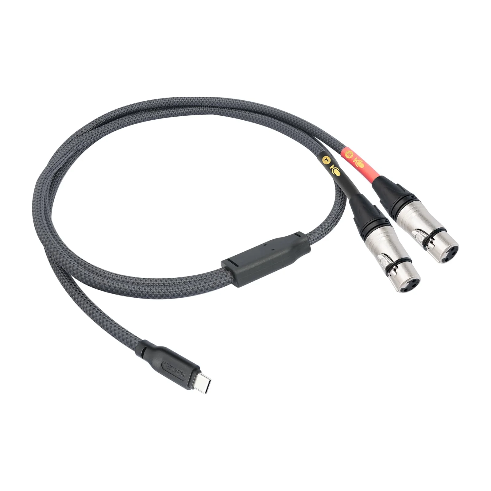 HUALUE 3.3Feet Stereo Dual XLR Female to USB C,Smartphone USB C Microphone Cable，Dual Channel Stereo Input USB C to XLR Female for iPhone 15 ipad Dynamic Microphone Laptop 3.3FT - Image 7