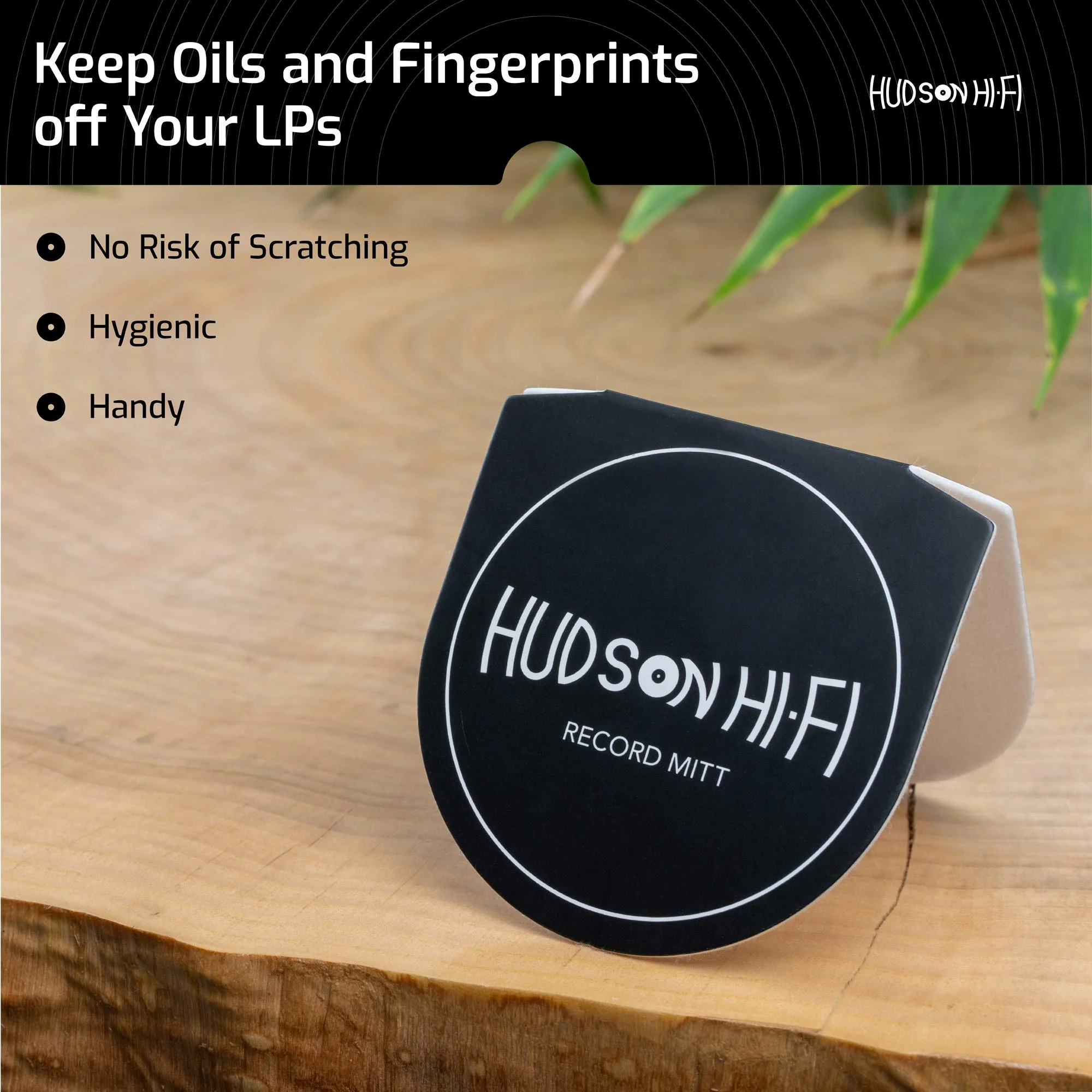 Hudson Hi-Fi 3 Pack Record Mitt Anti Static Record Cleaner & Handler - Record Player Accessories with Soft Microfiber Material for Safe Easy LP Handling and Avoiding Dirty Fingers - Image 3