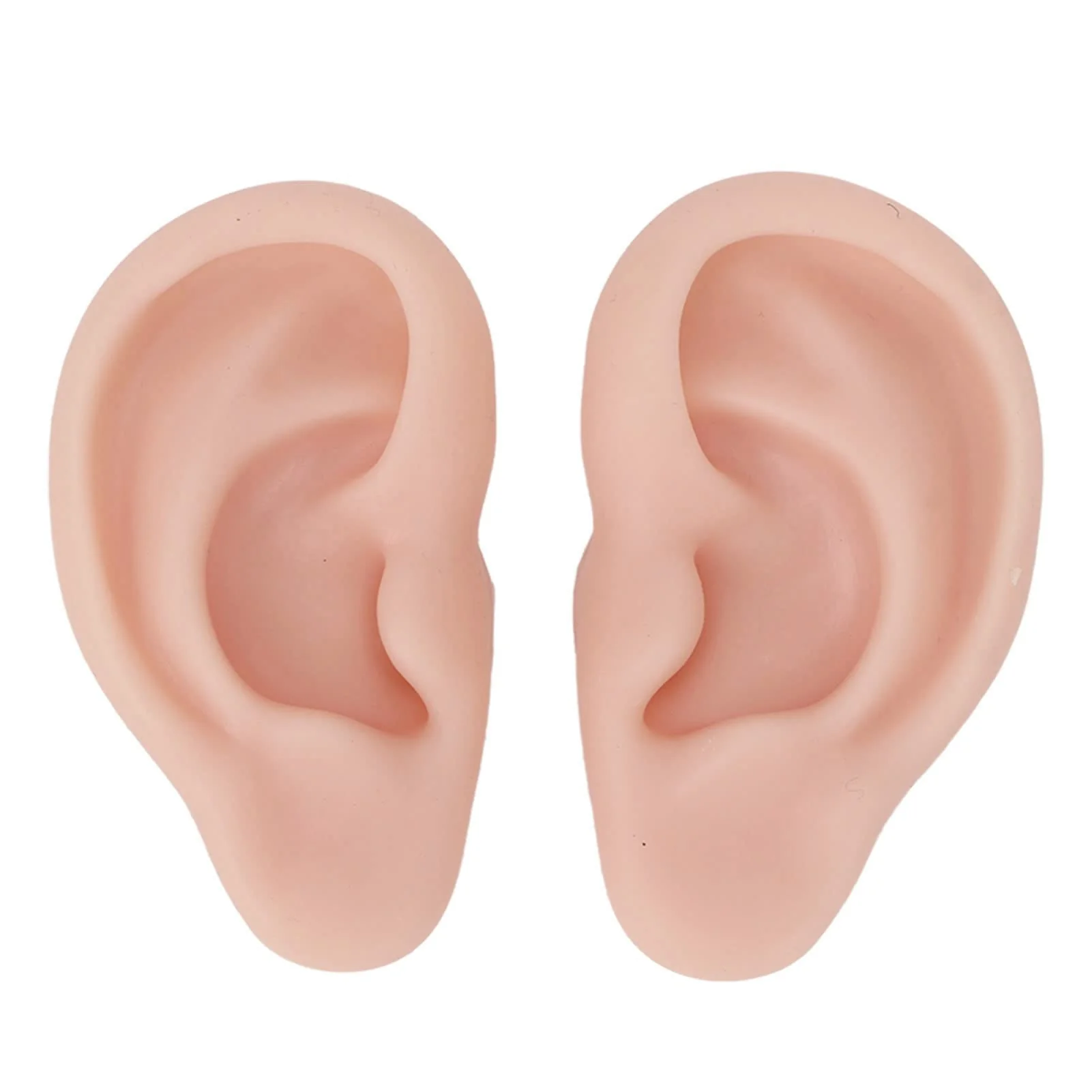 Human Ear Model, 1 Pair Soft Silicone Simulation Ear Model, Flexible Artificial Ear, Realistic Body Parts for Piercing Exercises, Earrings, Jewellery Display (2#) 2# - Image 6