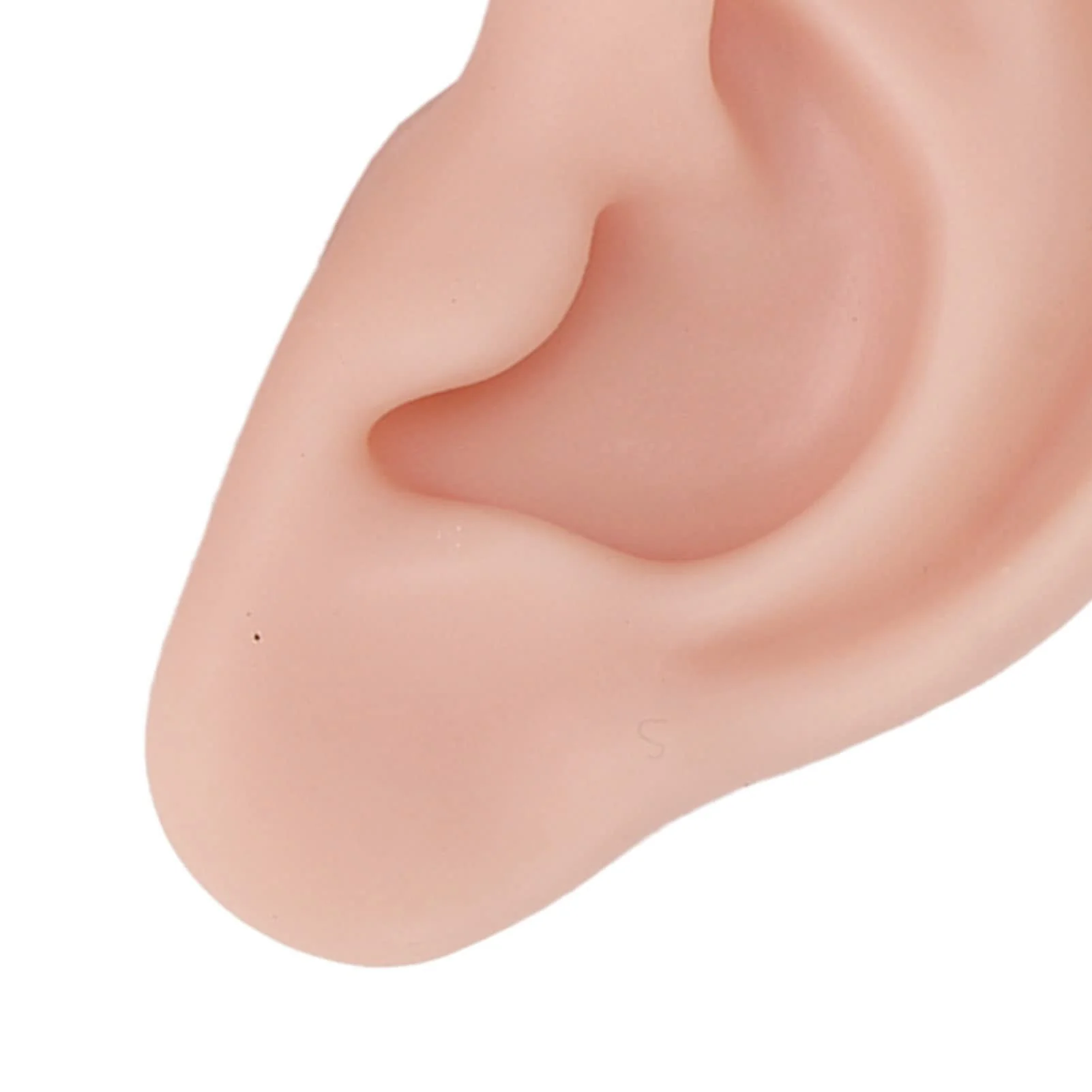 Human Ear Model, 1 Pair Soft Silicone Simulation Ear Model, Flexible Artificial Ear, Realistic Body Parts for Piercing Exercises, Earrings, Jewellery Display (2#) 2# - Image 8