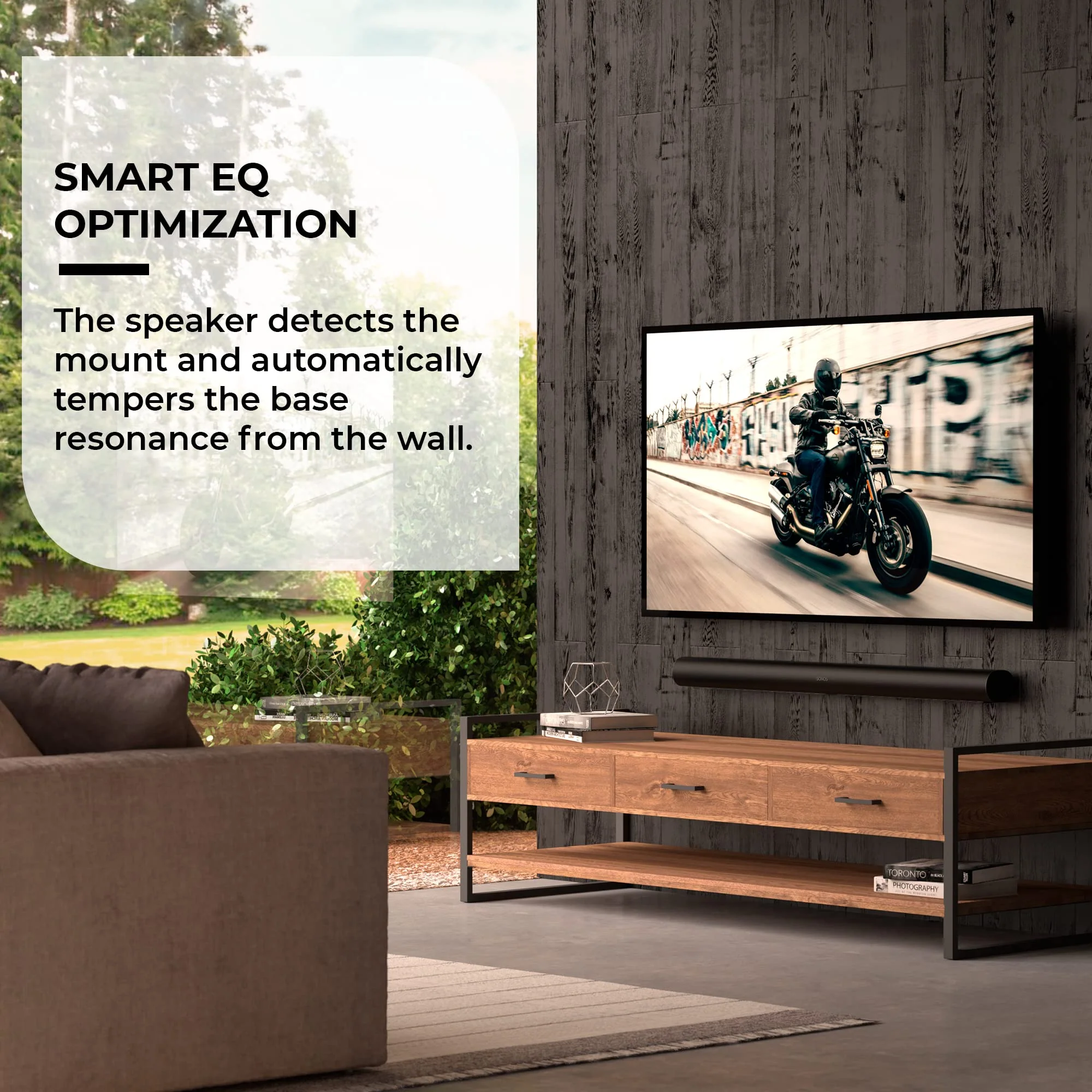 HumanCentric Wall Mount Compatible with Sonos Arc Sound Bar (Black), Floating Style Mounting Bracket Compatible with Sonos Arc Wall Mount, Soundbar Mount for Sonos Arc Mount on Wall Under TV - Image 6