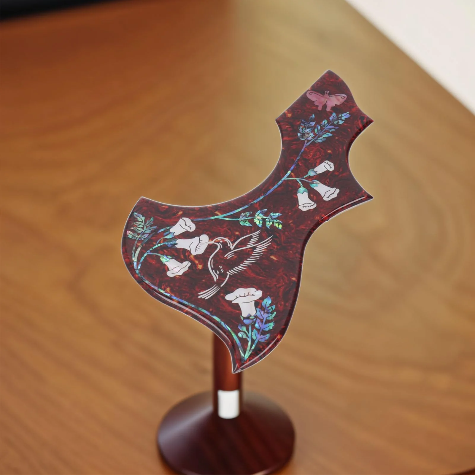 Hummingbird Acoustic Guitar Pickguard, Self Adhesive, Anti Scratch Guitar Plate, 2mm Thick, Guitar Pick Guard for Standard Size Guitars - Image 3