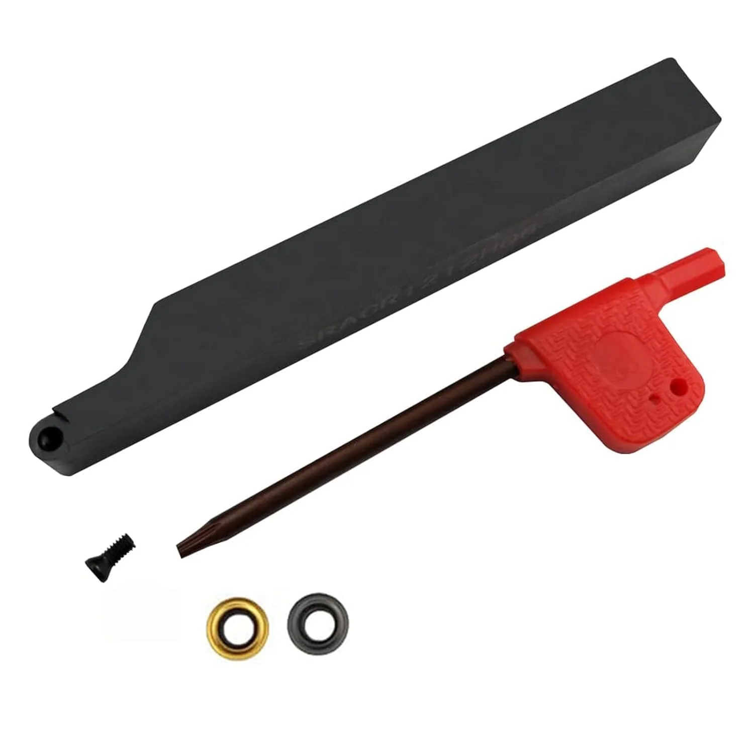 Hunricho 3/8" 1/2" SRACR1010/1212 H06 Lathe Lathe Holder Lathe Lathe Lathe with RCMT0602 Round Carbide Router Bits (2pcs 1/2 Holder + 10pcs Inserts) 2 pieces 1/2 holders + 10 pieces inserts - Image 3
