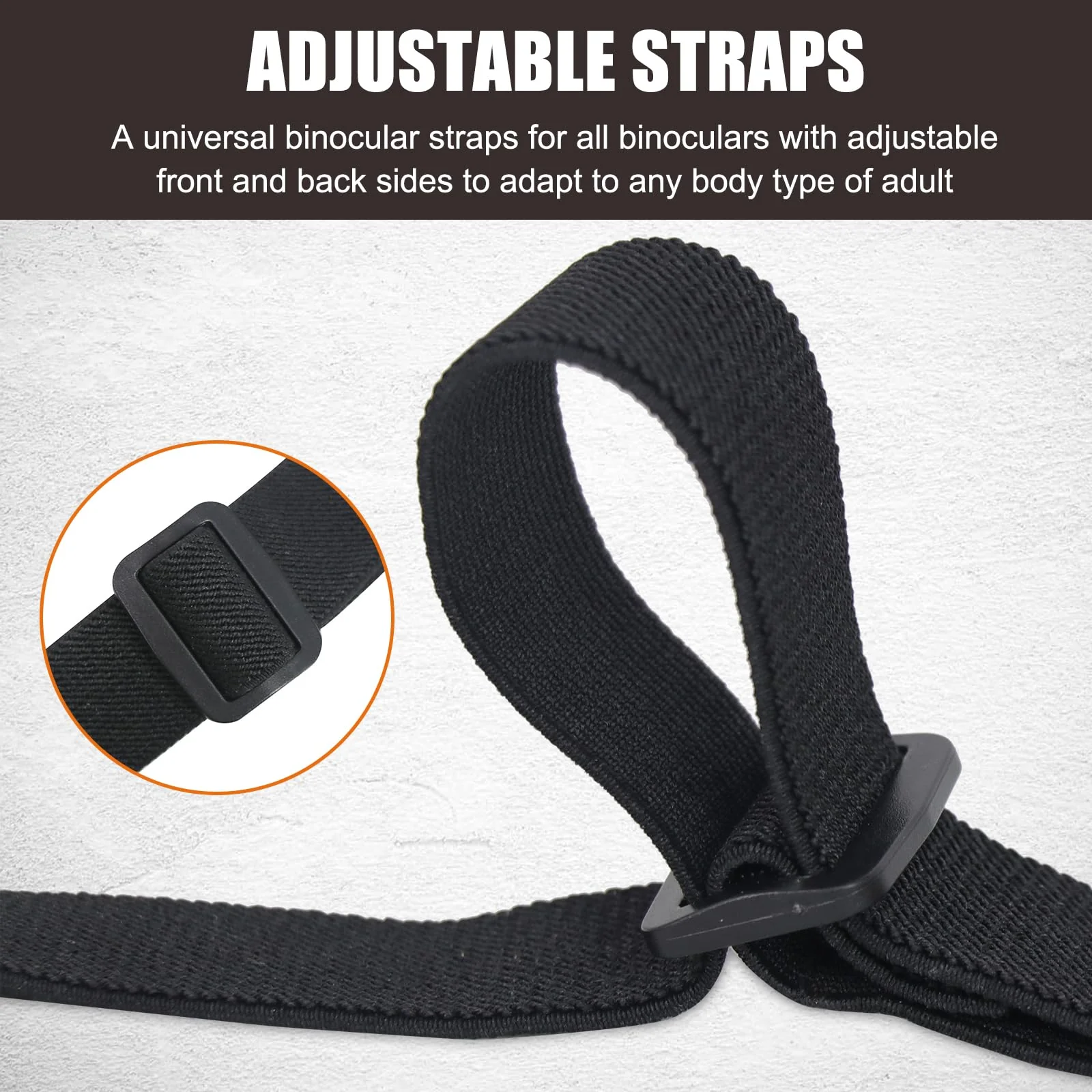 HUNTPAL Binocular Harness Strap for Hunting and Birding Wacthing, X-shaped Decompression Cross Body, Fit for Rangefinder Orange - Image 7