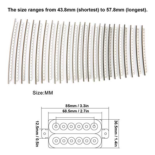 HURRISE Guitar Fret Wires 2.7mm 24 Frets Stainless Steel Fretwire Compatible with Electric Guitar Bass Guitar Fingerboard Replacement - Image 4
