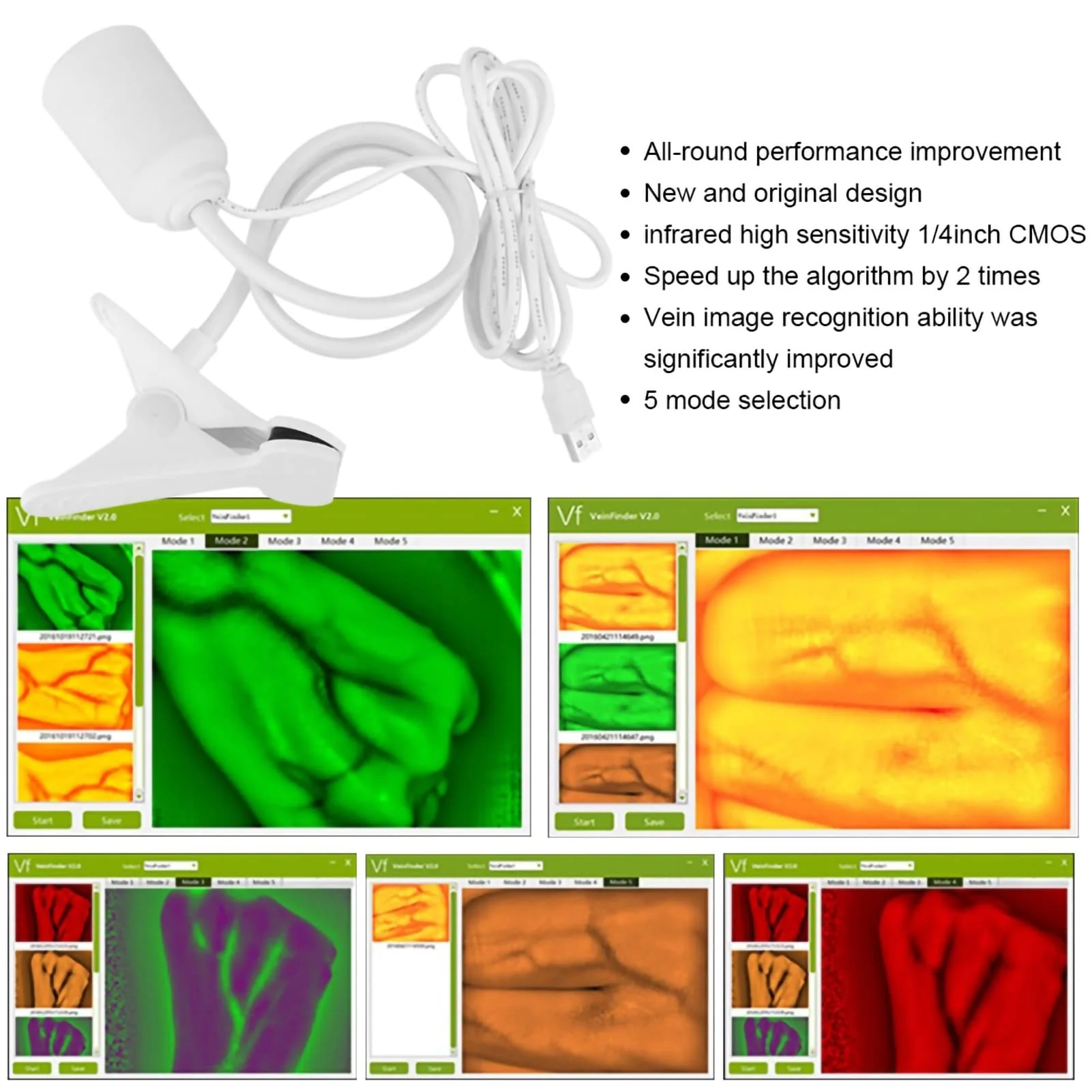 HURRISE Vein Finder Illuminates Imaging Vein Finder Transilluminator Permanent Vein Finder Display Machine Transilluminator Vein Finder for Hospital - Image 2