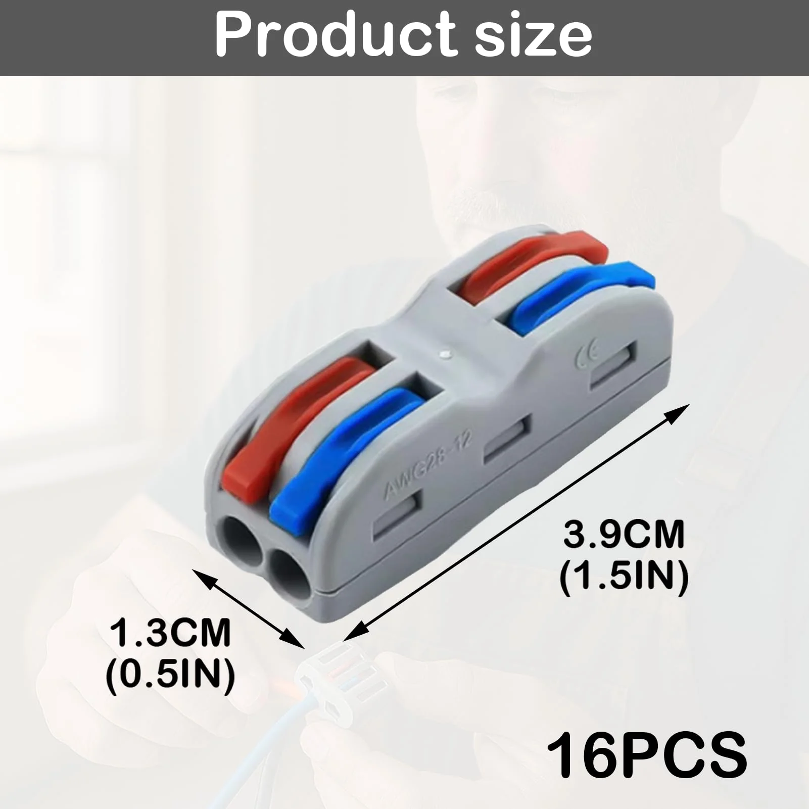 Huybaa Plug connector 2 pin, SPL-2 lustre terminal, 16 pieces connector, lustre terminals pluggable, can be freely combined. - Image 2