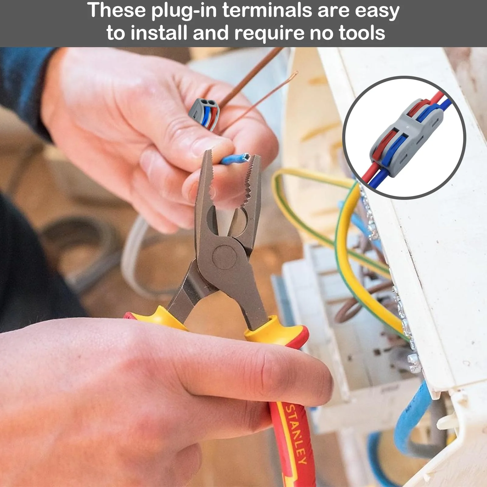 Huybaa Plug connector 2 pin, SPL-2 lustre terminal, 16 pieces connector, lustre terminals pluggable, can be freely combined. - Image 5