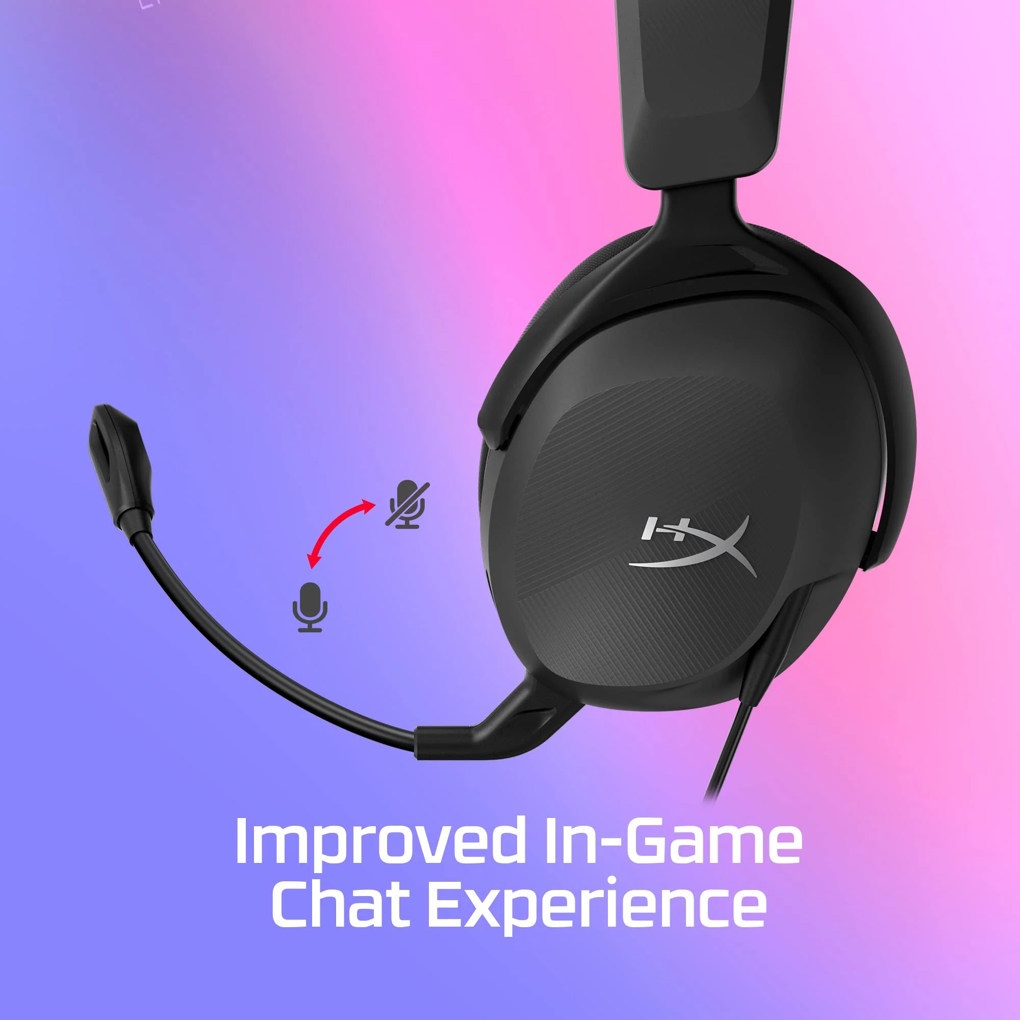 HyperX Cloud Stinger 2 Core – PC Gaming Headset, Lightweight Over-Ear Headset with mic, Swivel-to-Mute mic Function, DTS Headphone:X Spatial Audio, 40mm Drivers,Black Black/Red Wired - Image 6