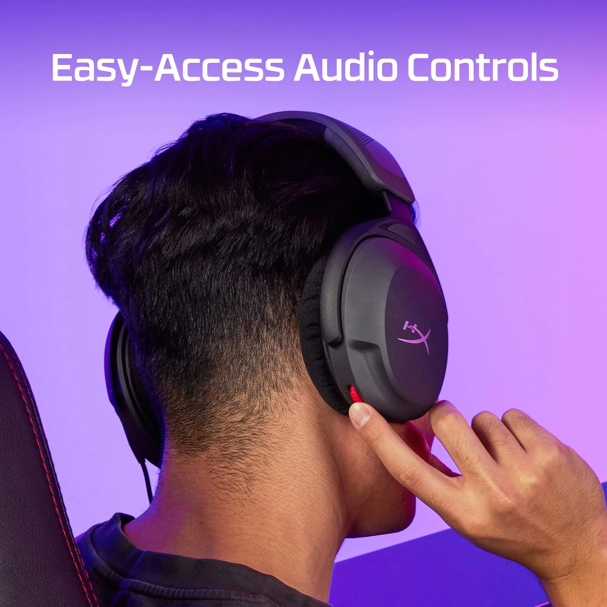 HyperX Cloud Stinger 2 Core – PC Gaming Headset, Lightweight Over-Ear Headset with mic, Swivel-to-Mute mic Function, DTS Headphone:X Spatial Audio, 40mm Drivers,Black Black/Red Wired - Image 7