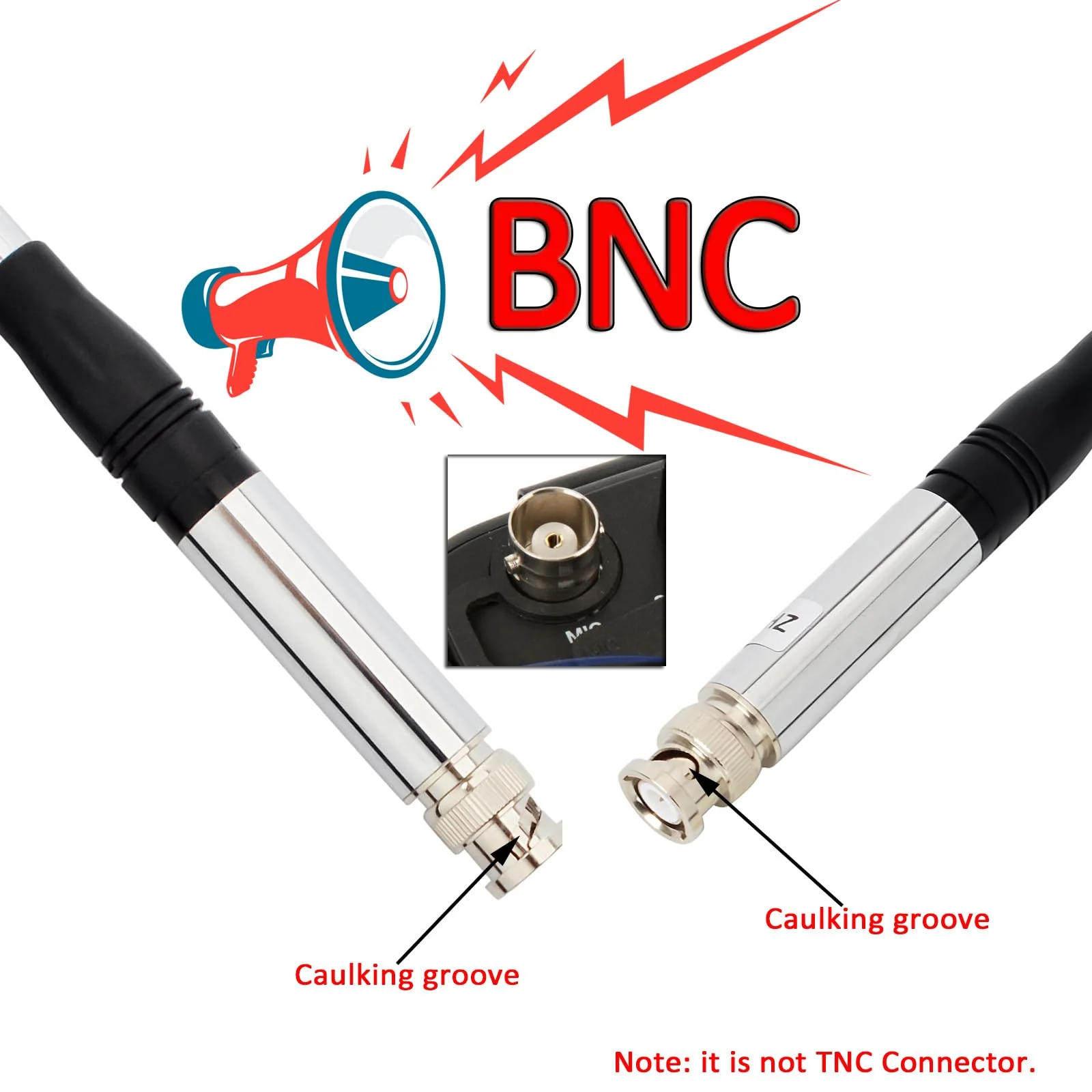 HYS 27Mhz Antenna 9-Inch to 51-inch Telescopic/Rod HT Antennas for CB Handheld/Portable Radio with BNC Connector Compatible with Cobra Midland Uniden Anytone CB Radio(27Mhz) - Image 2