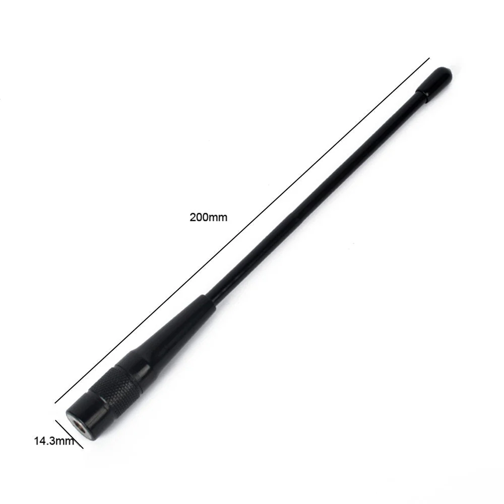 HYS 701N SMA-Male Dual Band VHF/UHF 144MHz/430MHz Antenna for YAESU VX-1R VX-2R VX-3R TYT TH-UV8R UVF10 UV6R Walkie Talkie(3PCS) Black - Image 2